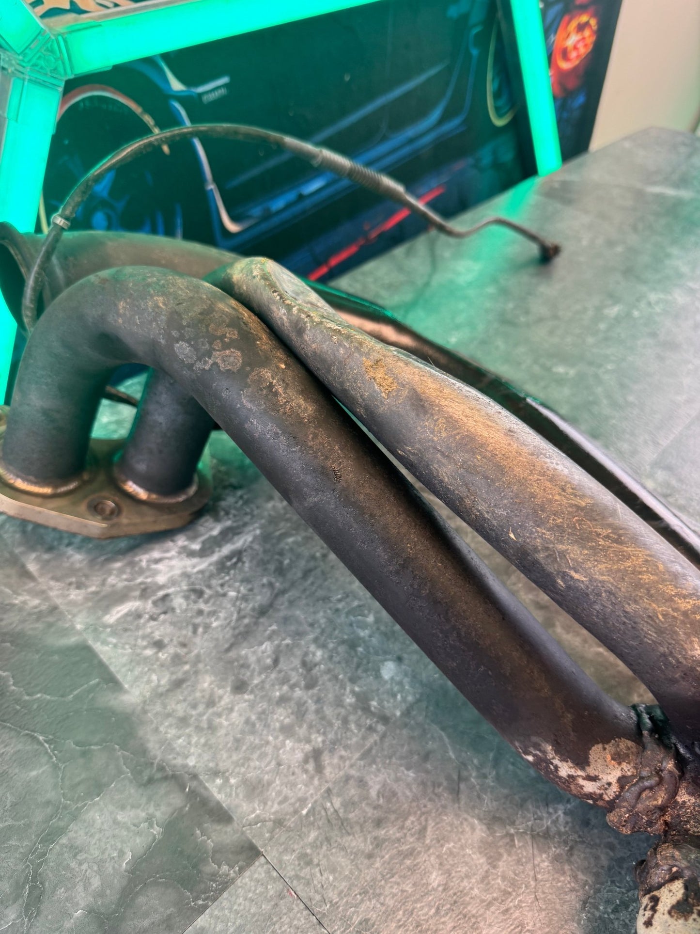 2004-2021 Subaru WRX STi Killer B EL Exhaust Manifold Headers Kit With V-Band Up Pipe DAMAGED HOLY HEADER