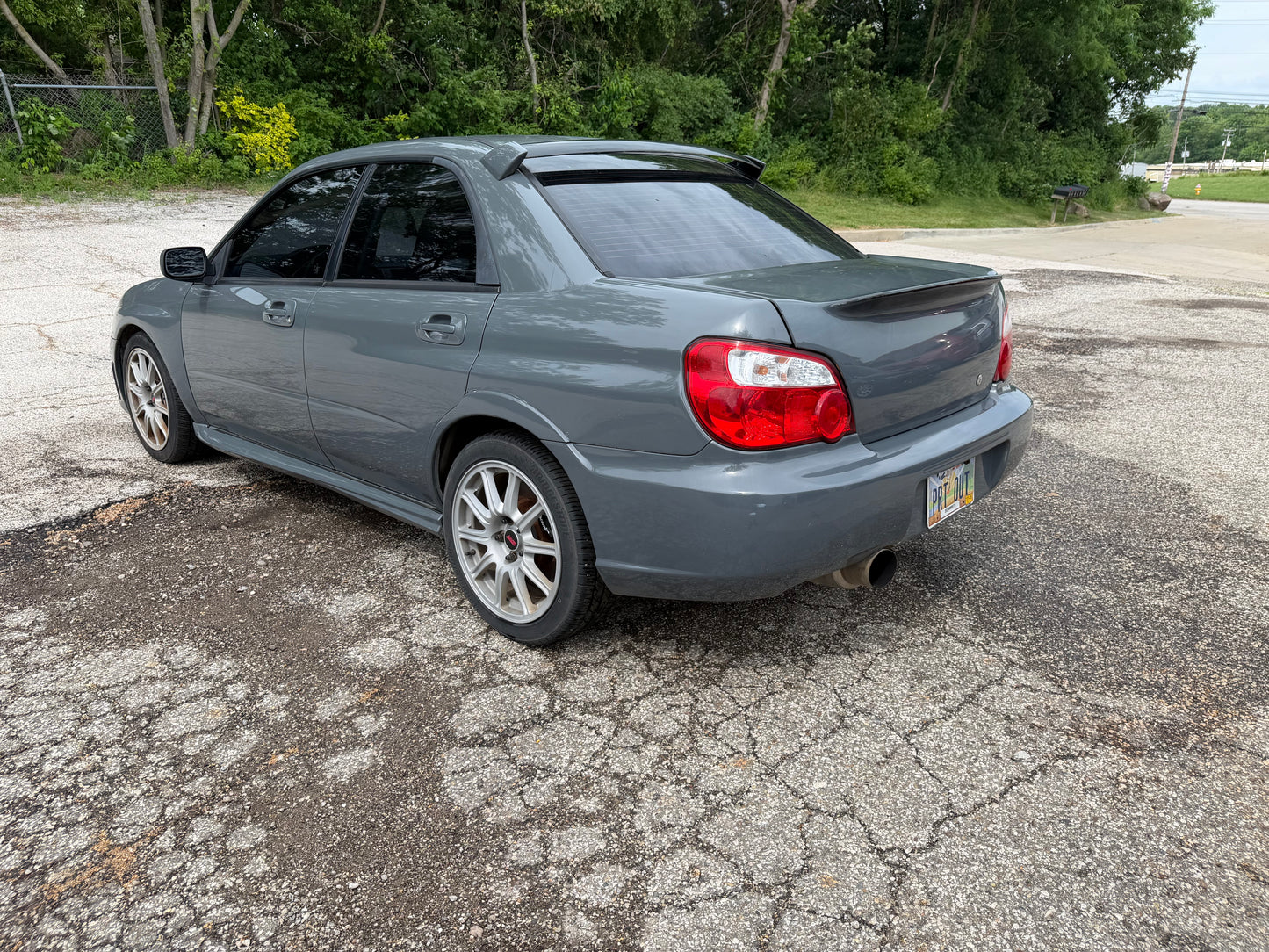 VIS β demon β Subaru carbon fiber trunk w/ duckbill wing gurney flap 2002-2007 wrx & Impreza Sedan 04-07 STi