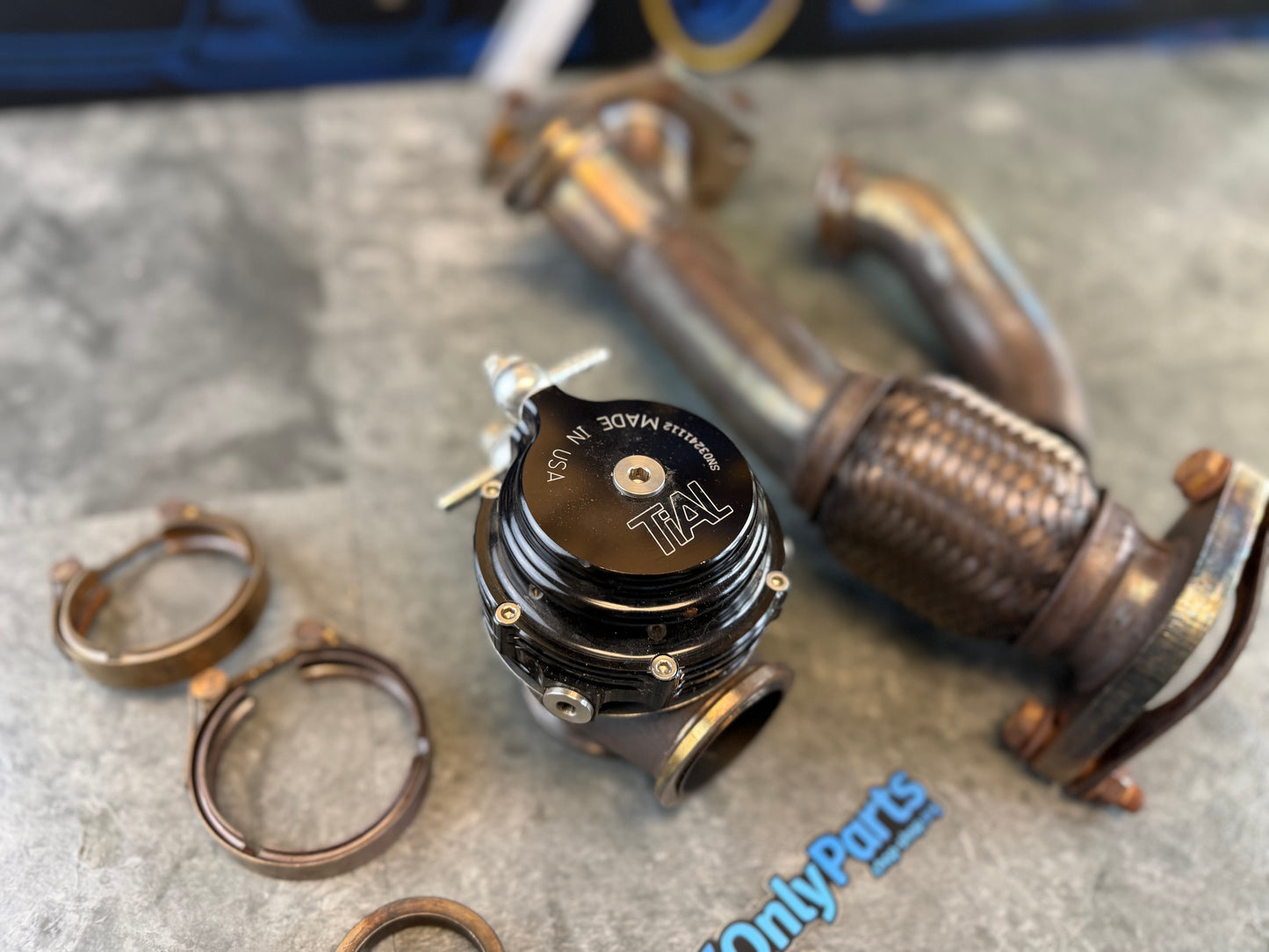 EWG kit grimmspeed 44 MM tial MVR 2 bolt Subaru STi & wrx external wastegate