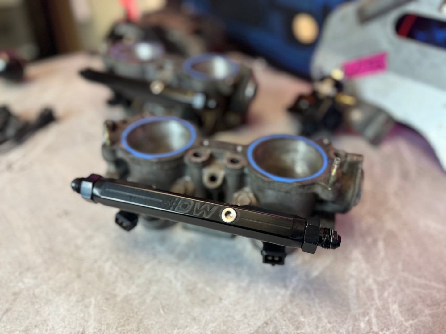DW fuel kit “ side feed conversion “ 2004 - 2006 SUBARU STi & 2002 - 2007 WRX TGV’s , LINES , FUEL LAB FPR & 1200 CC injectors