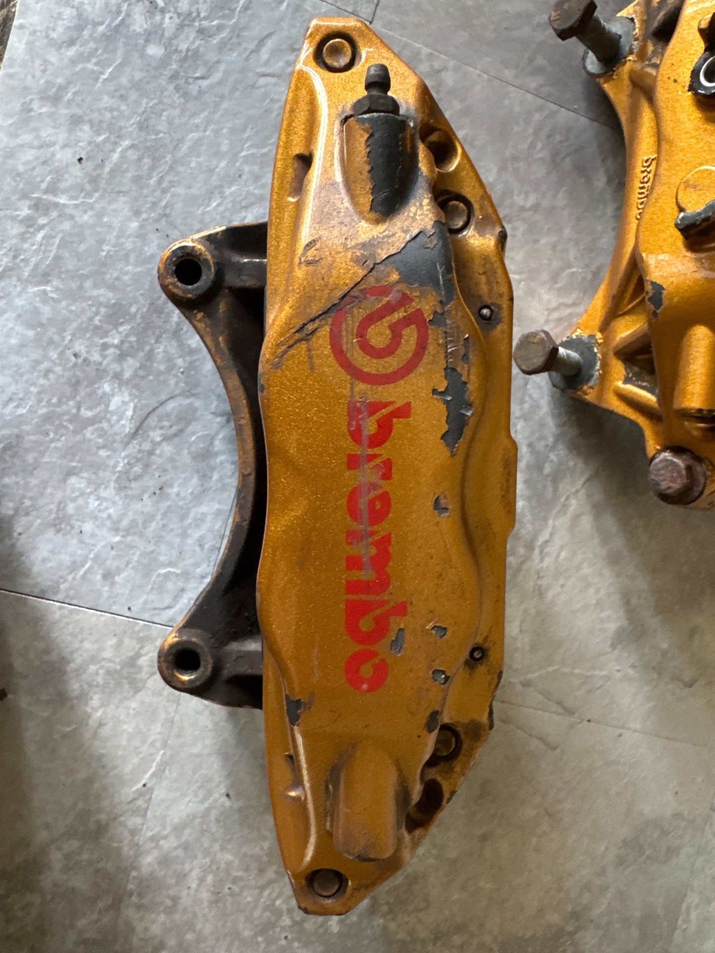 04-07 SUBARU WRX STI OEM FRONT BREMBO BRAKE CALIPER SET RH LH