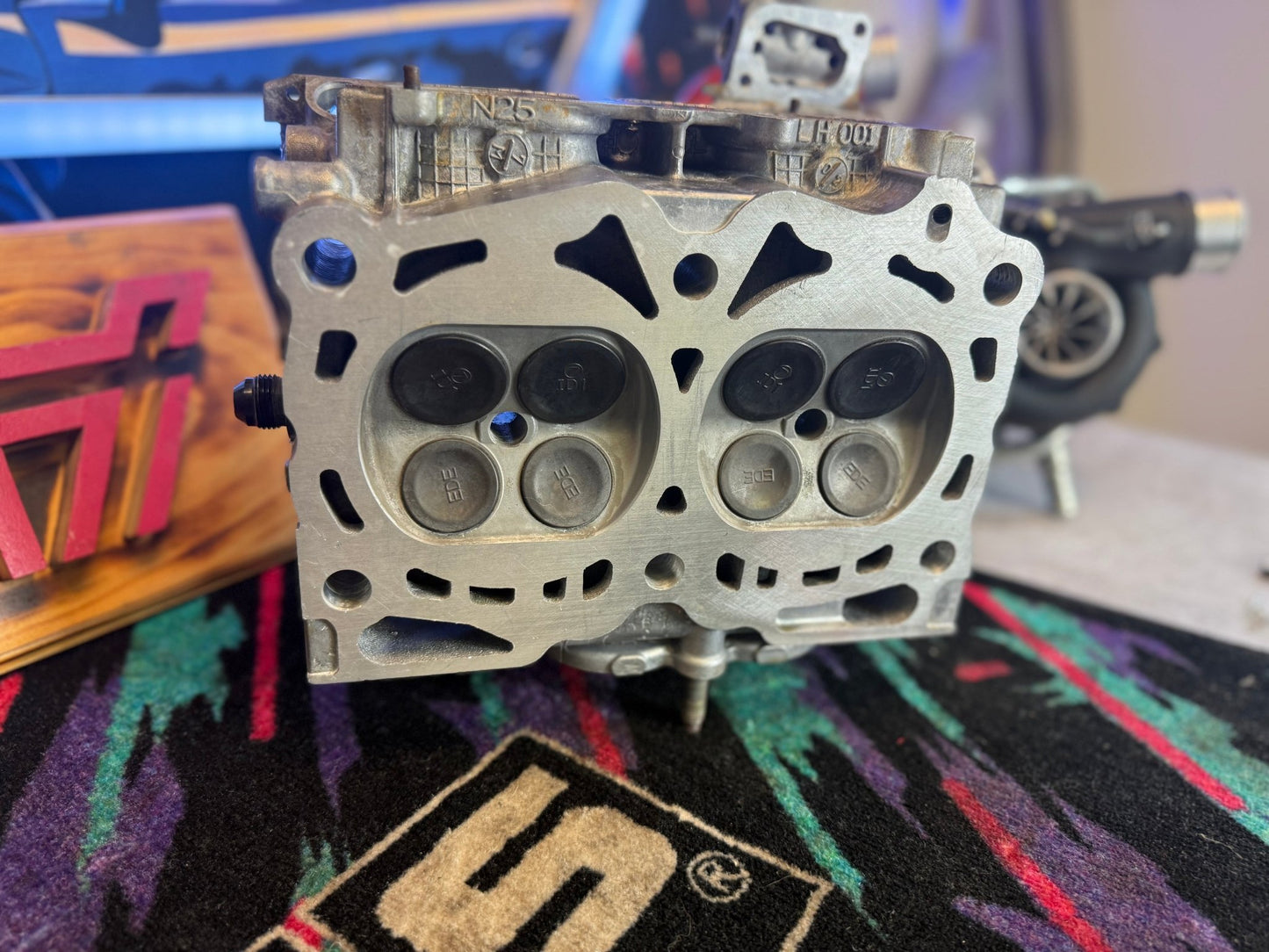 OEM Subaru STi cylinder heads DAVCS dual avcs w25 n25 2008 + ej257 type RA s209 IAG 1/2” DRILLED