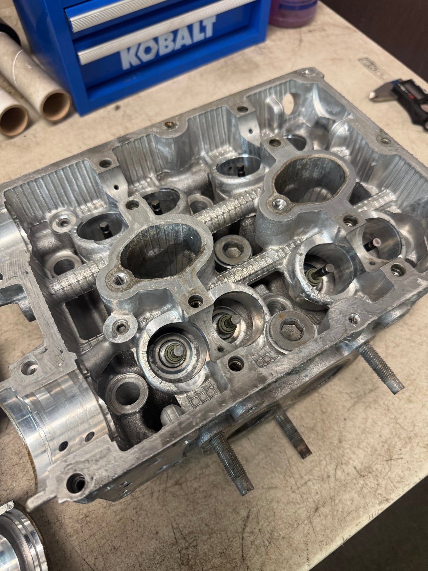 OEM Subaru STi cylinder heads DAVCS dual avcs w25 n25 2008 + ej257 type RA s209 IAG 1/2” DRILLED