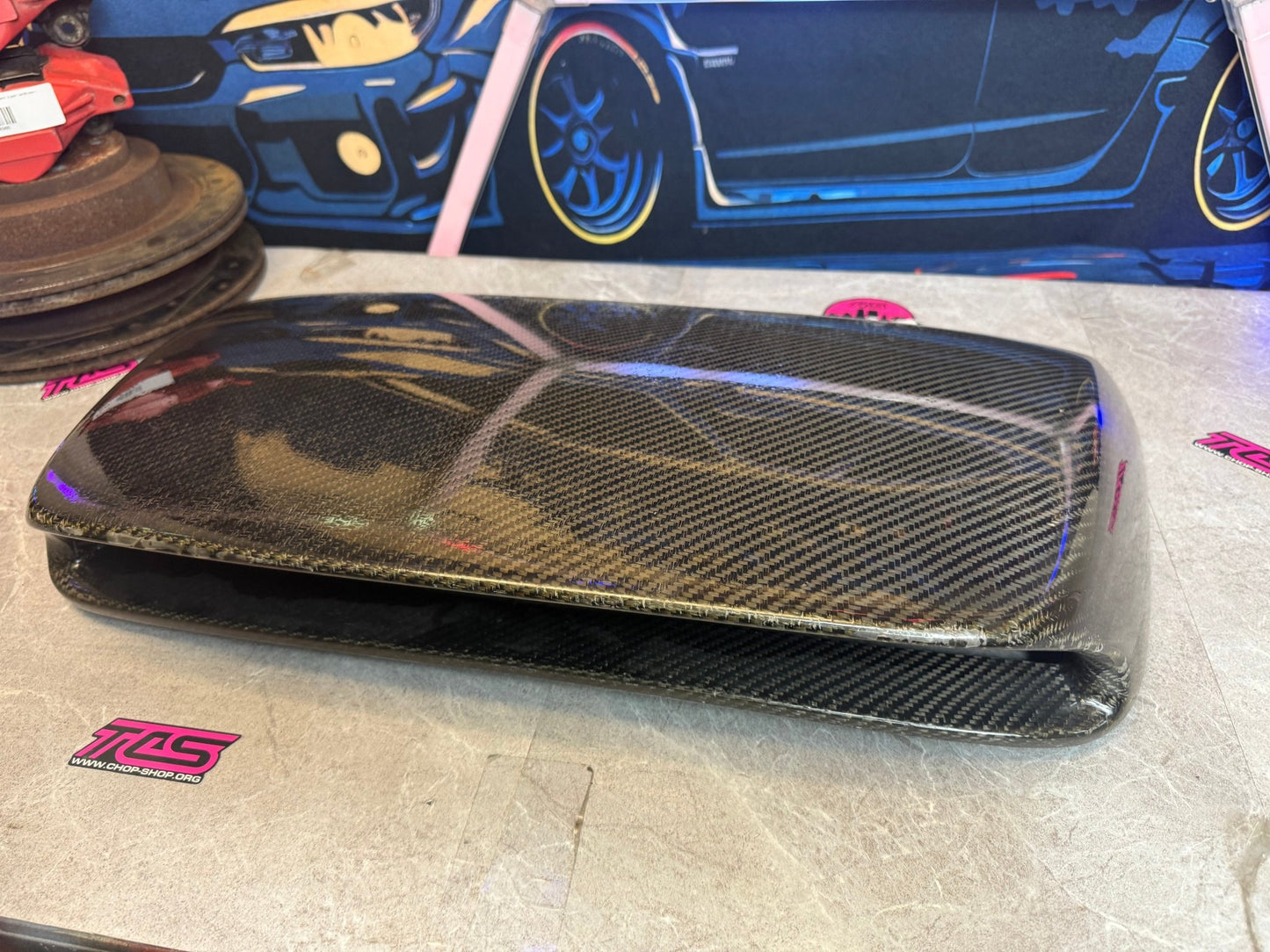 SEIBON carbon fiber β STi style β 4β tall hood scoop 2006 2007 Subaru wrx & STi