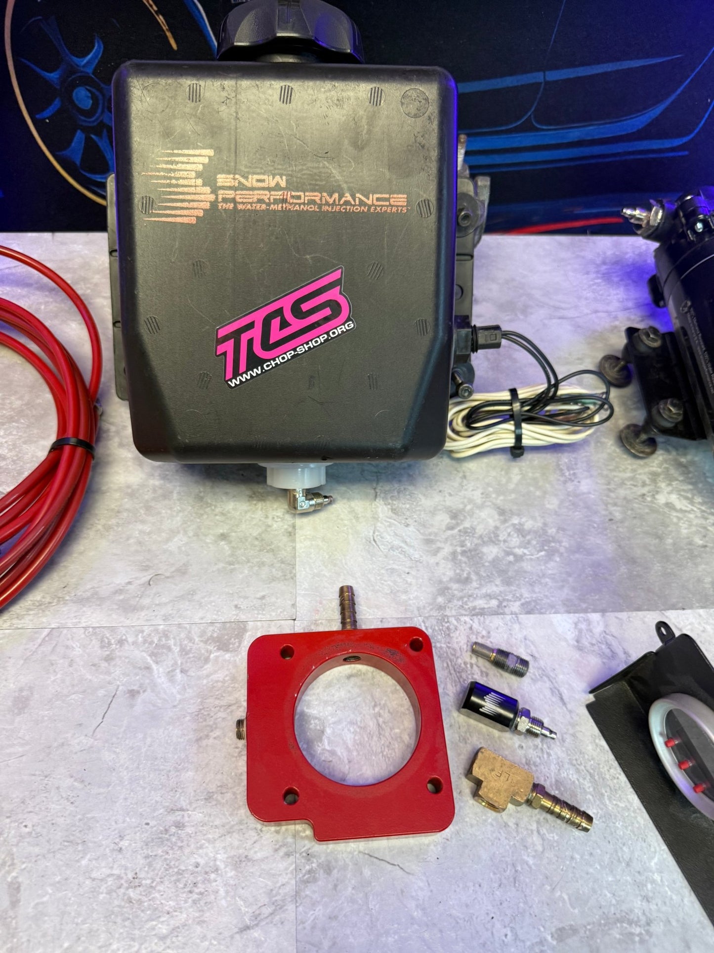 Snow performance water methanol injection kit Subaru STi & wrx stage 2 boost cooler