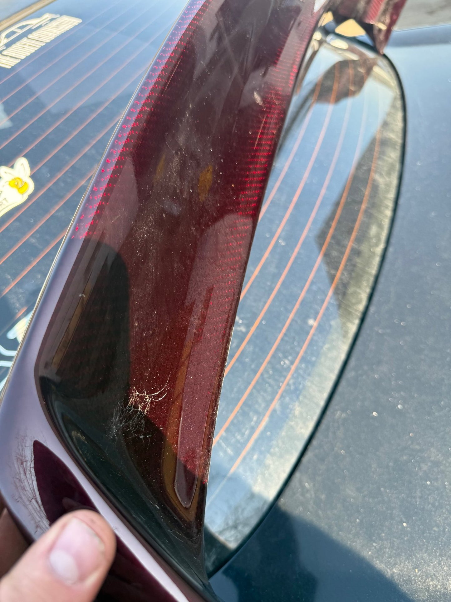Charge speed chargespeed roof vane carbon fiber jdm wing areo subaru gd STi & wrx 2002-2007