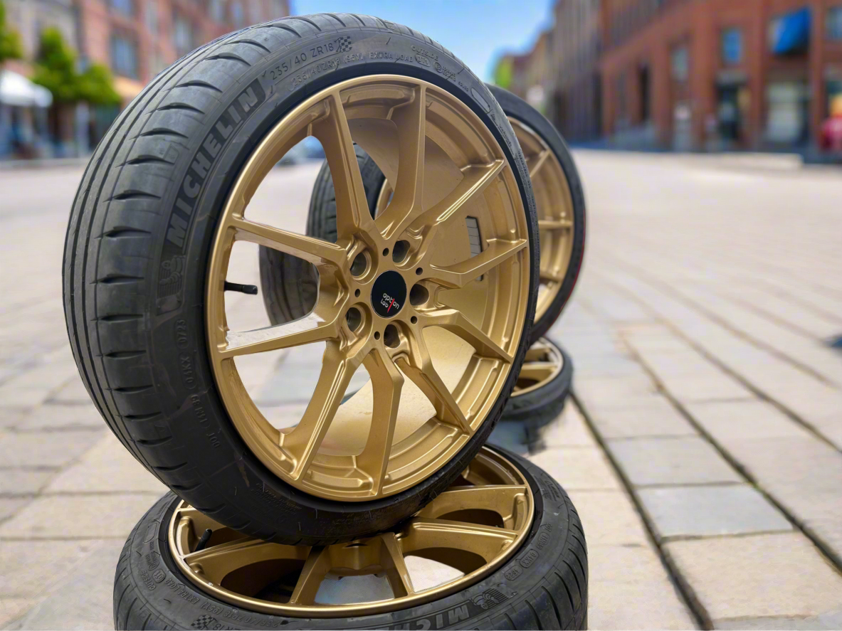 OPTION LAB 5 x 114 R 716 wheels rims for 2005-2021 STi & 2015 - 2021 WRX 235/35R18 18x9.5 +35