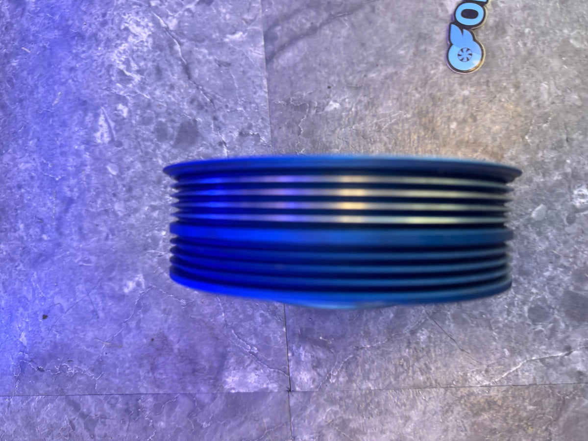 2004-2021 Subaru STi 2002-2014 WRX Perrin Lightweight Crank Pulley Blue