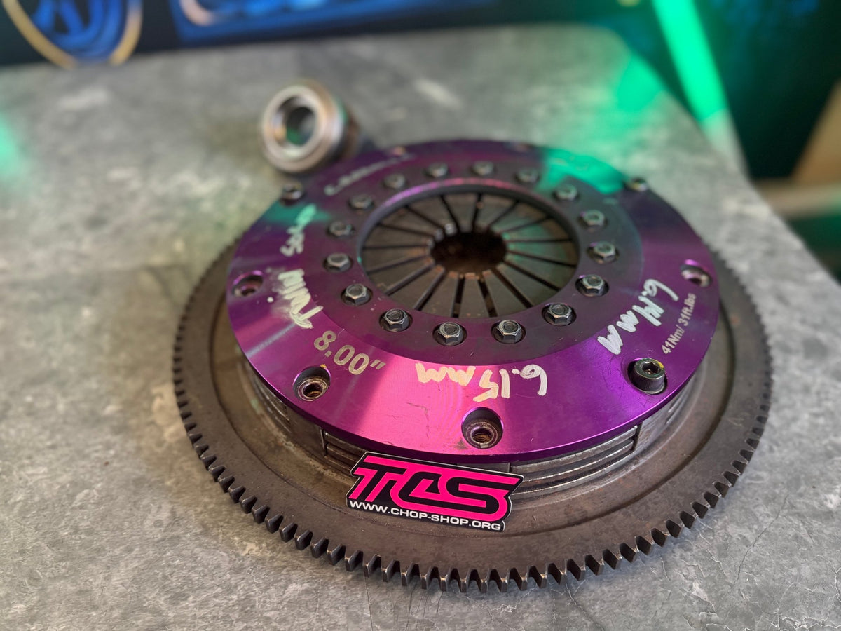 XClutch Twin Disc Clutch Kit 8in Solid Organic w/ Flywheel Subaru WRX 5 Speed