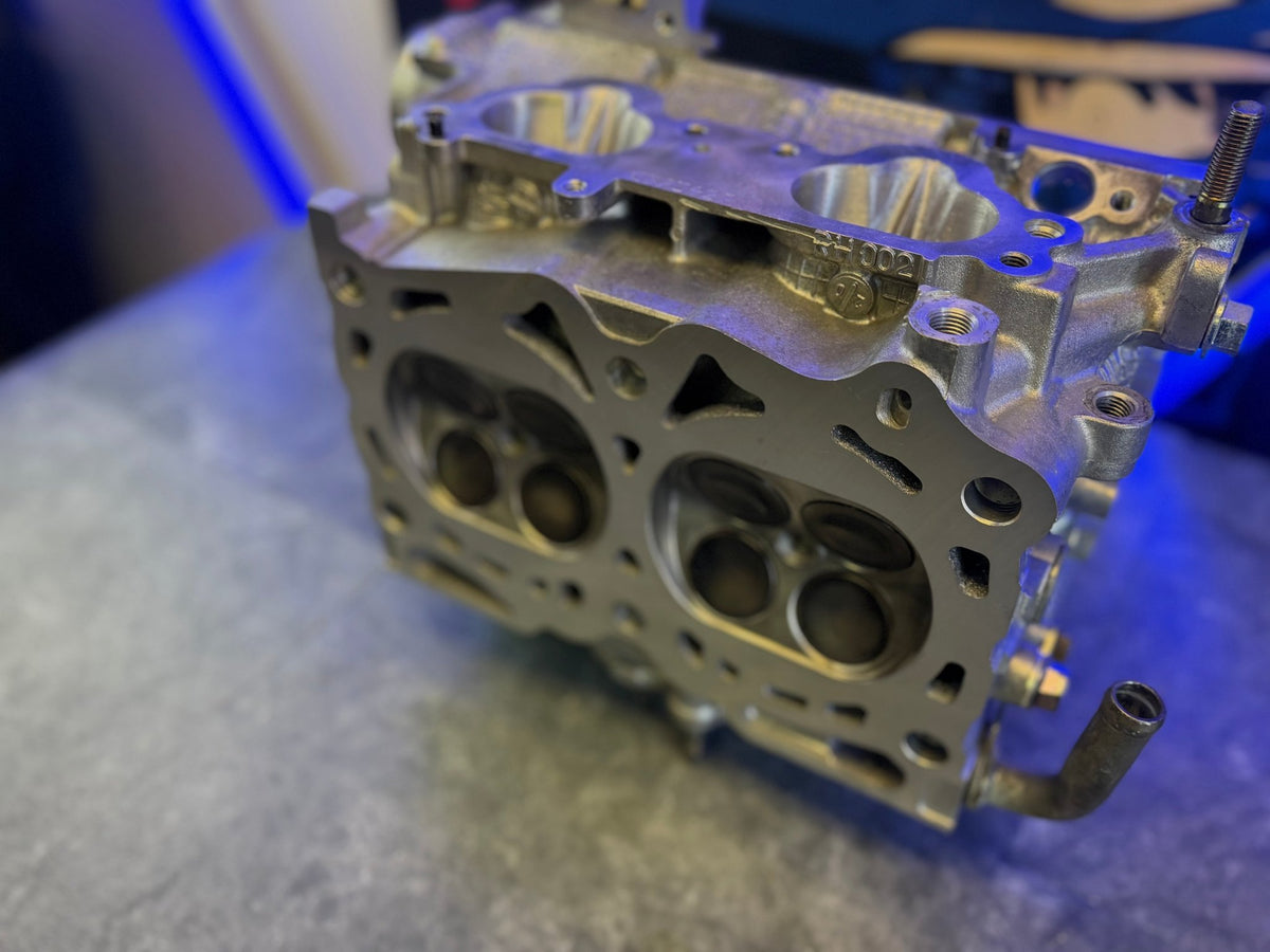 IAG built & cammed 08-21 Subaru STi cylinder heads 950 750 14 MM drilled GSC built & CNC ported