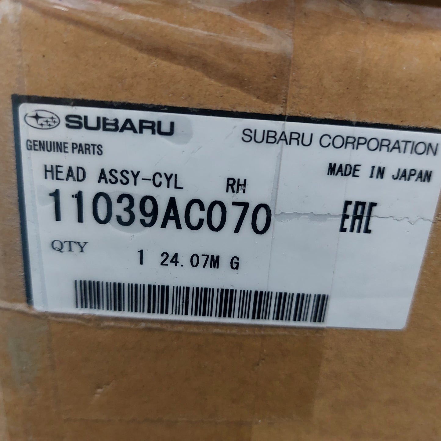 OEM RH Passenger Side BRAND NEW Cylinder Head Assembly 11039AC070 2008-2010 Subaru Impreza WRX STi