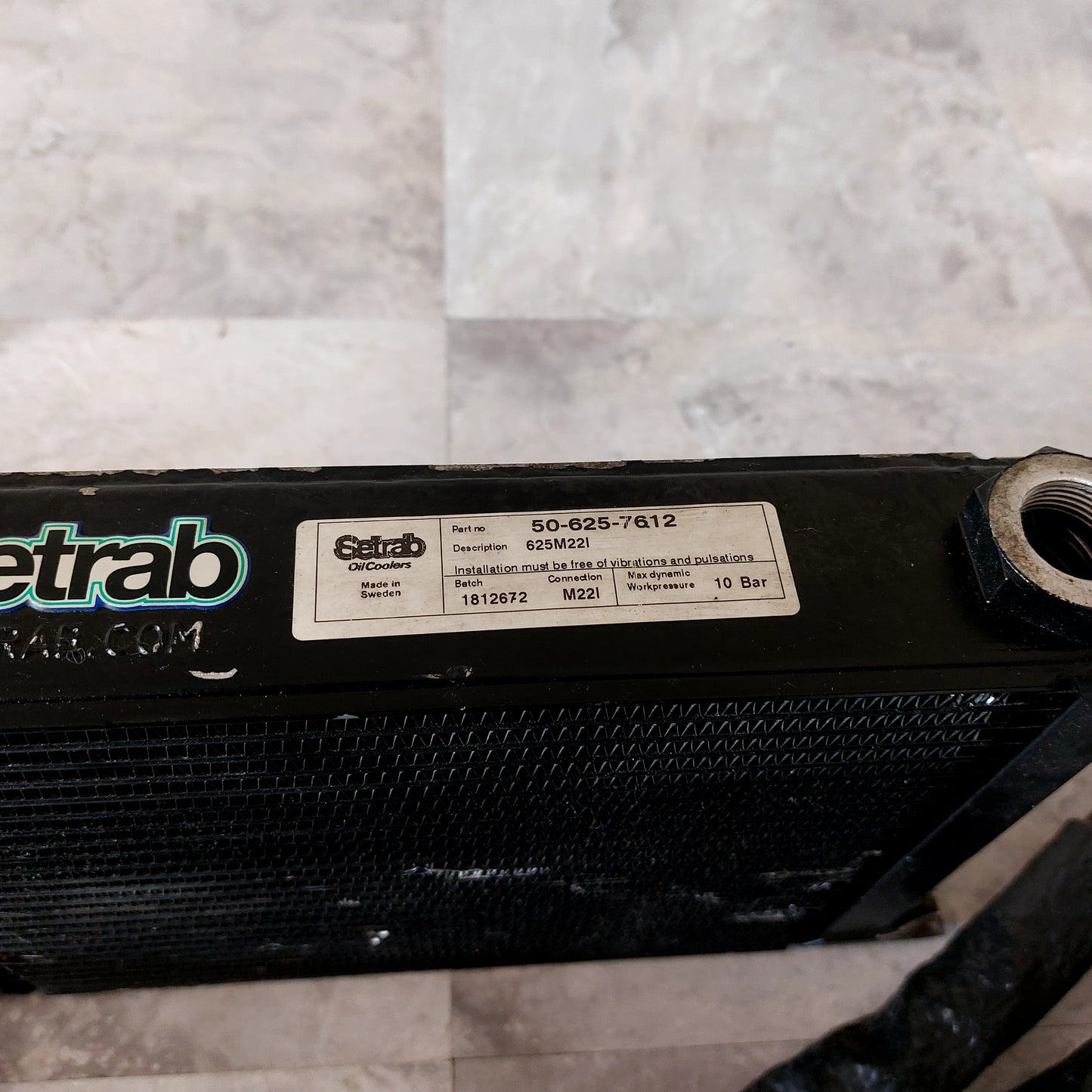 Setrab ProLine Series 1 25 Row Oil Cooler - 11.14" x 7.6" x 1.83" (50-625-7612)