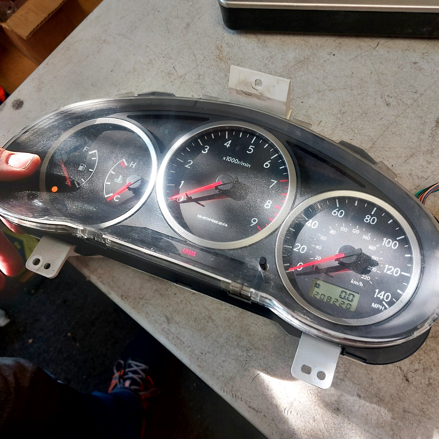OEM 2004 Subaru Impreza WRX Instrument Gauge Cluster 208k TESTED 85013FE100
