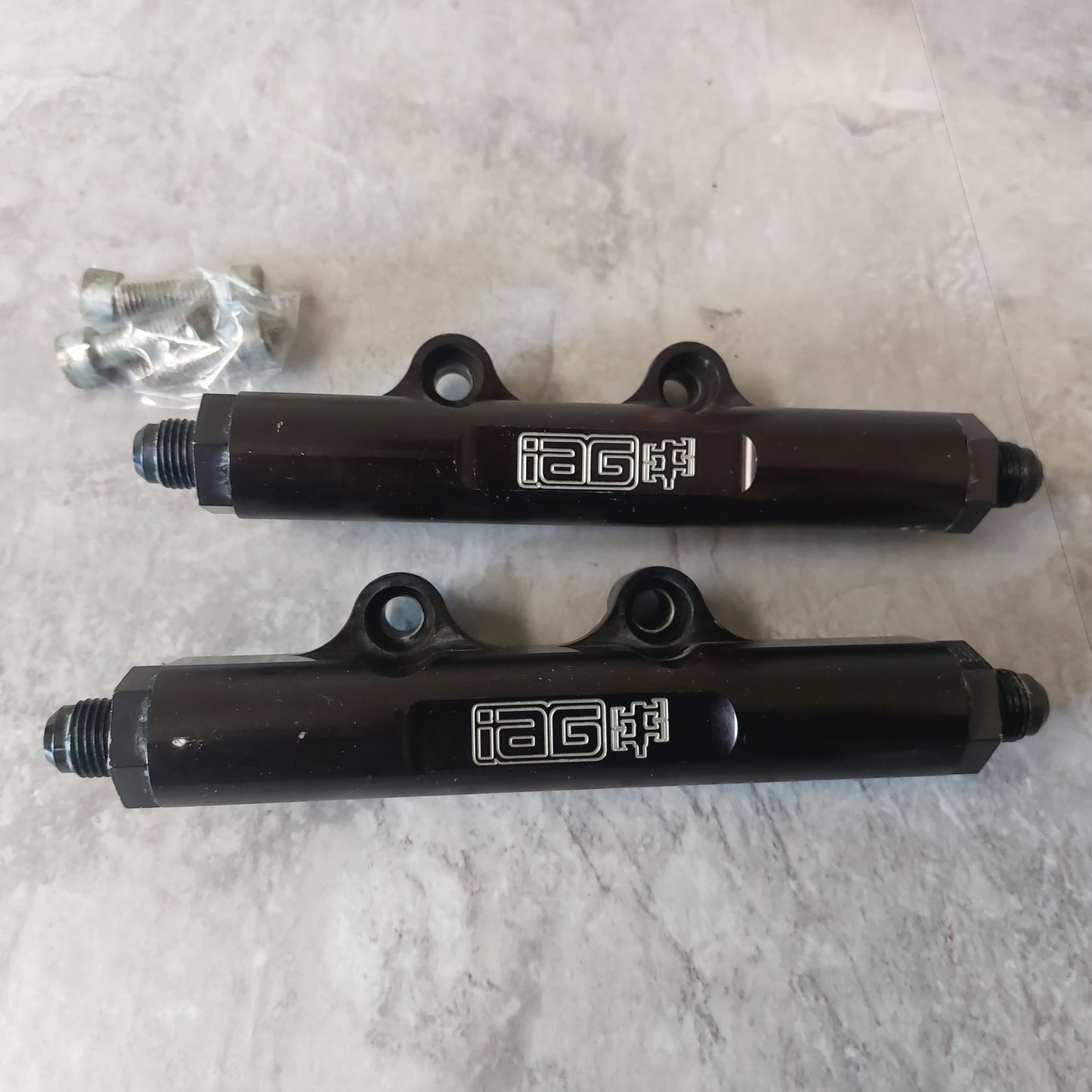 IAG Fuel Rails w/ bolts Fits 07-21 Subaru STi 02-07 WRX