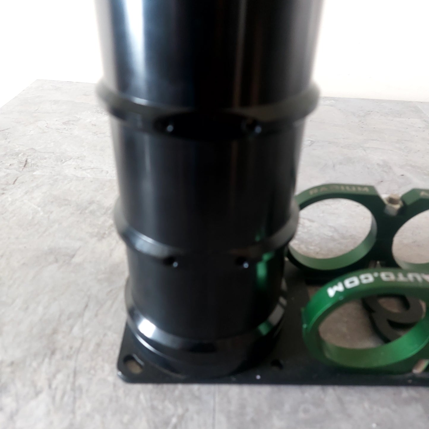 Radium 2 Liter Surge Tank w/ Twin Billet Holders for Pumps