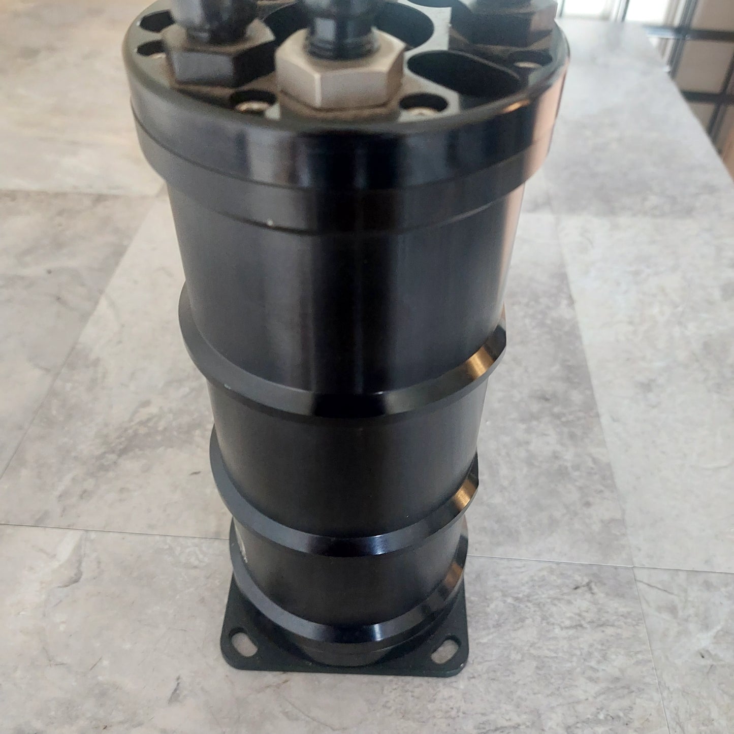 Radium 2 Liter Surge Tank w/ Twin Billet Holders for Pumps