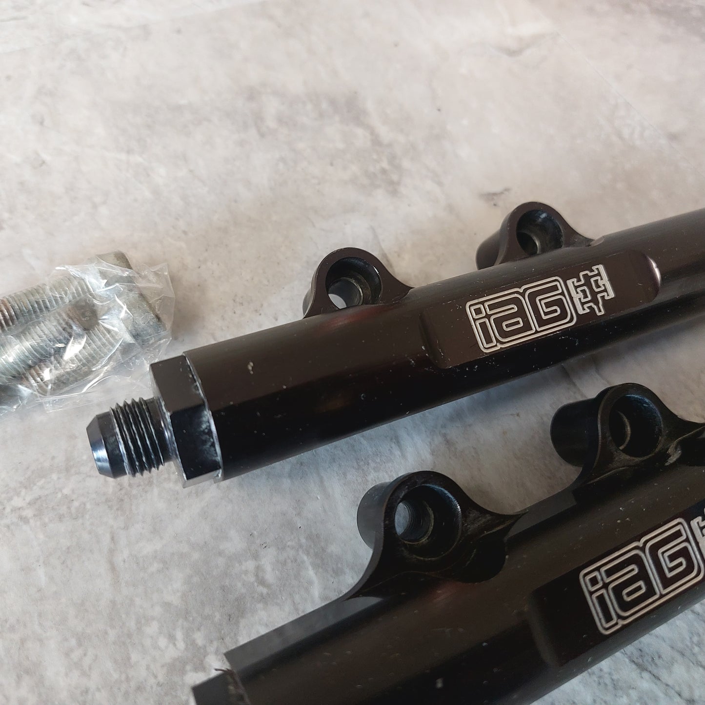 IAG Fuel Rails w/ bolts Fits 07-21 Subaru STi 02-07 WRX