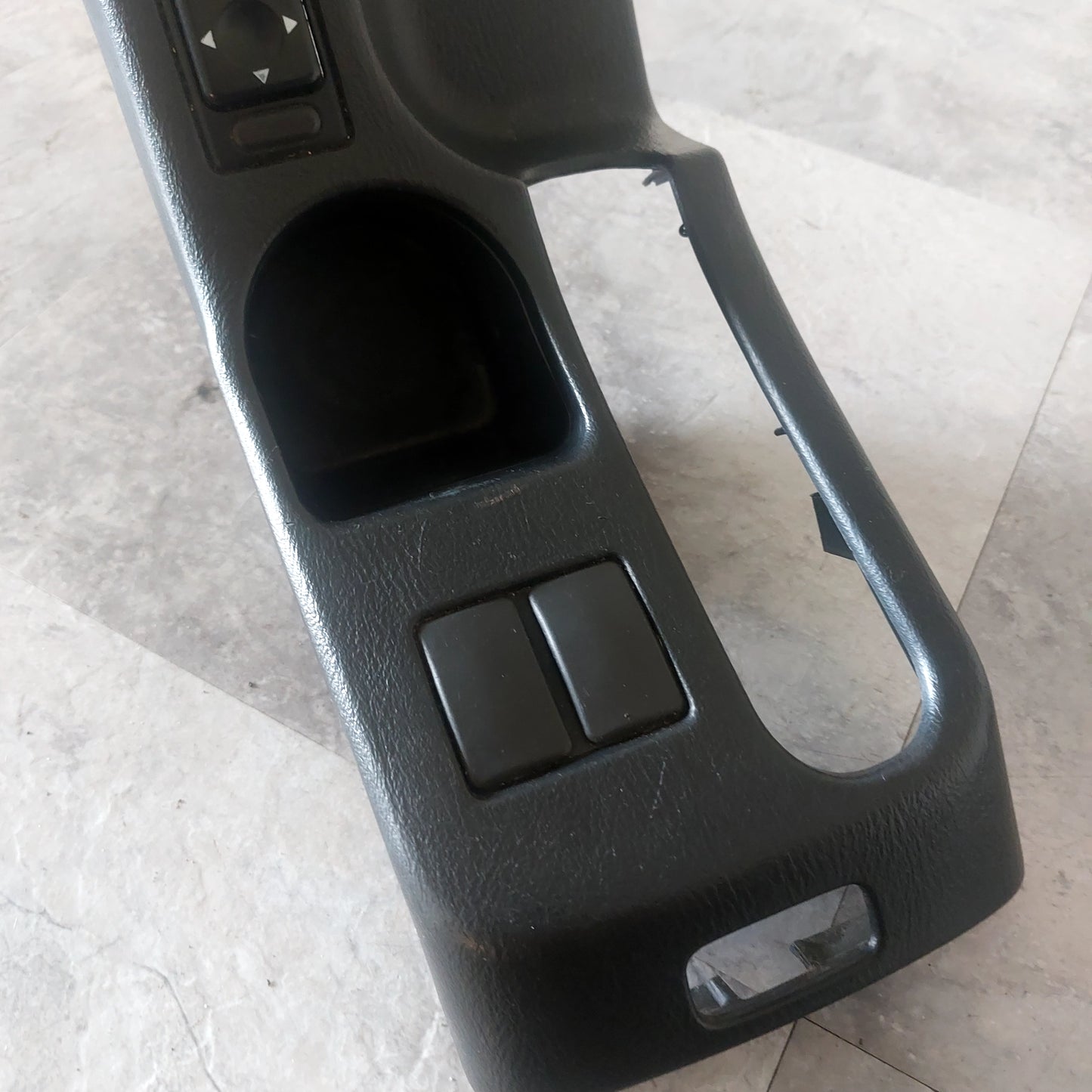 OEM 2002-2004 Subaru Impreza WRX Center Console Cup Holder E Brake Trim w Window Switch