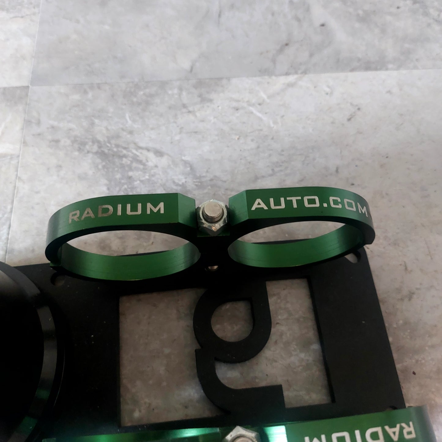 Radium 2 Liter Surge Tank w/ Twin Billet Holders for Pumps