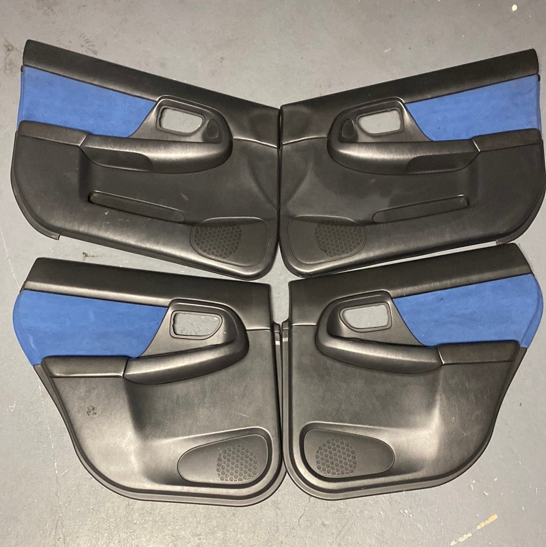 2002-2005 Subaru WRX STI Interior Door Panels Cards 02 03 04 05 Set 004