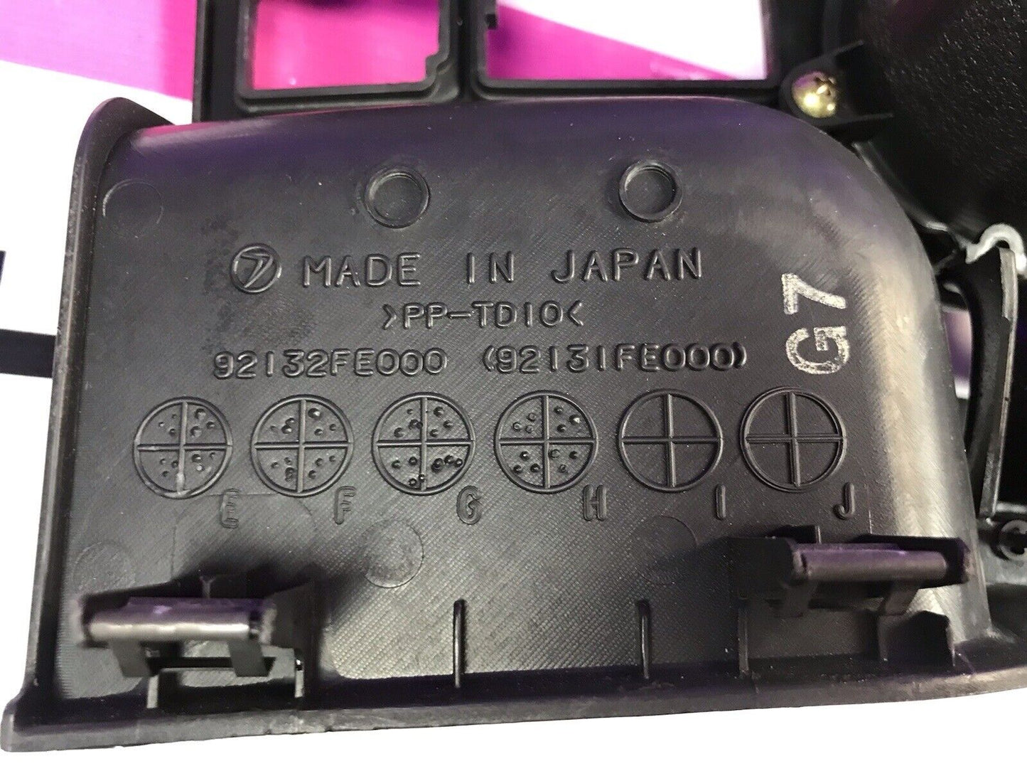 Center Console E Brake Cup Holder Trim 2002-2004 Subaru Impreza STi 91232FE000