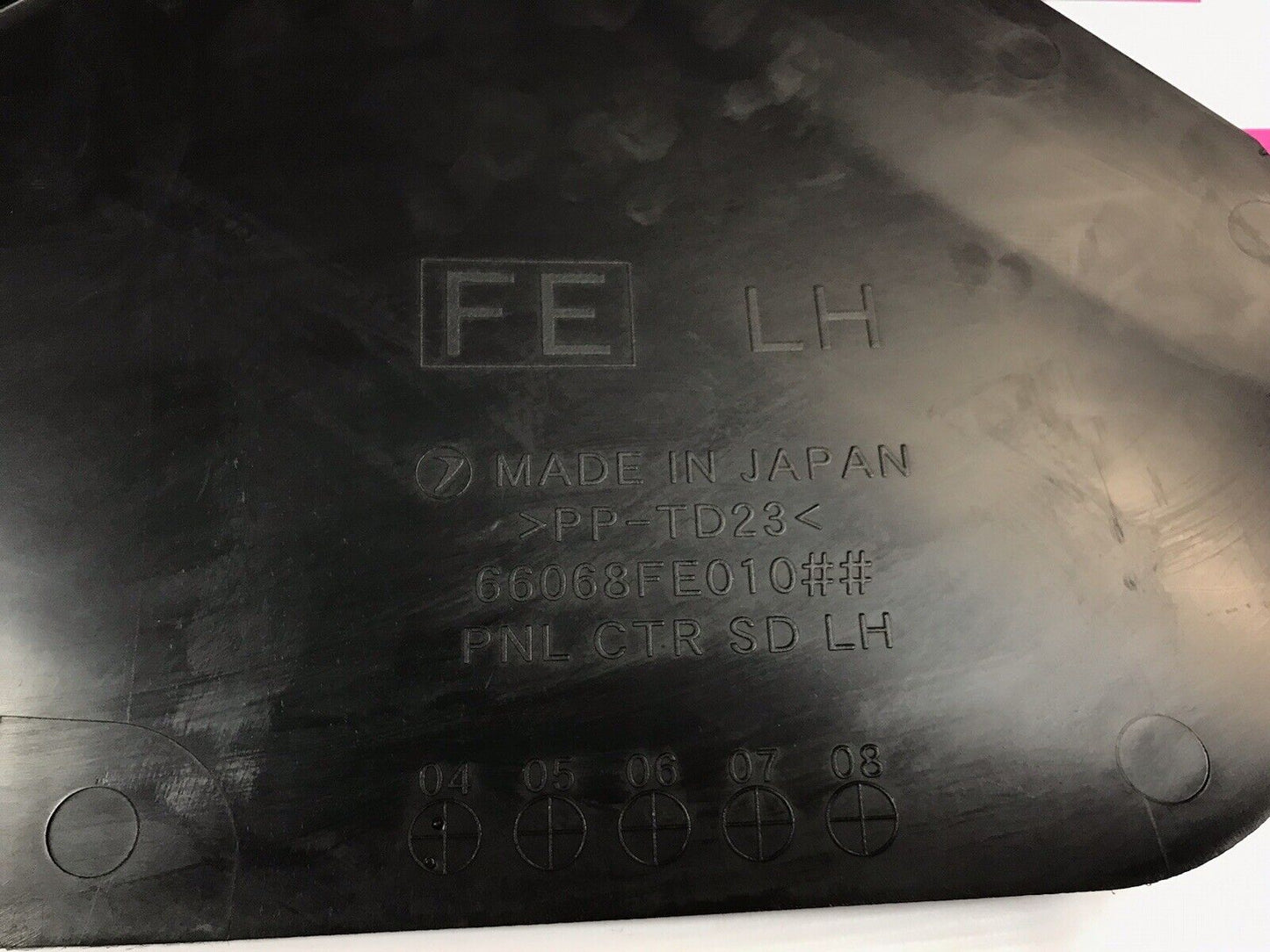 2005-2007 Subaru Impreza WRX/STi Center Console Trim LH 66068FE010