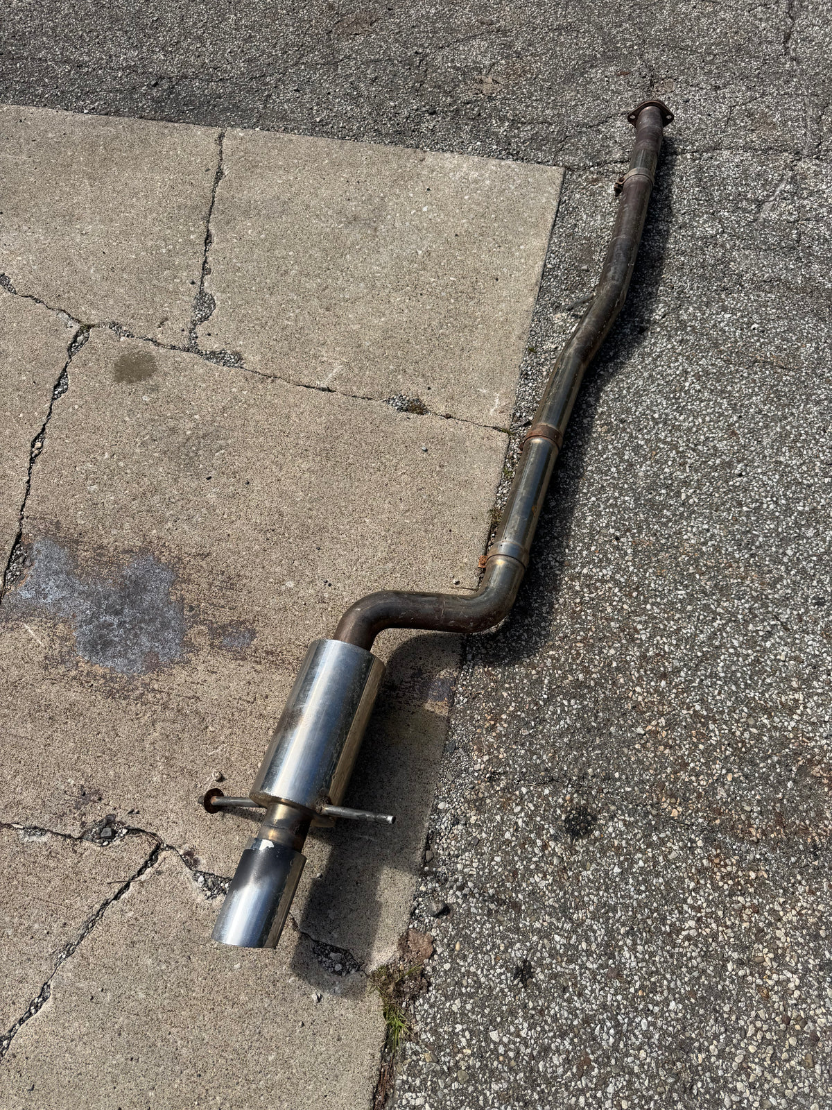 2004-2007 Subaru WRX STi Aftermarket Custom 3 Inch Catback Exhaust Slip-On System With Muffler Needs Clamps