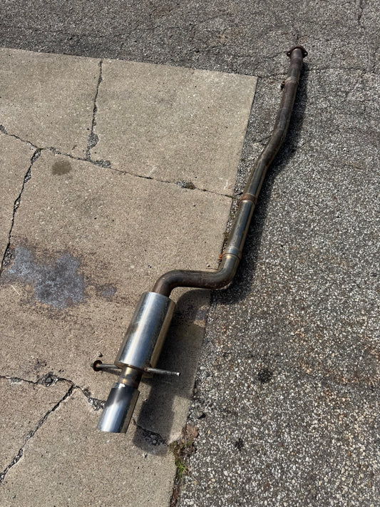 2004-2007 Subaru WRX STi Aftermarket Custom 3 Inch Catback Exhaust Slip-On System With Muffler Needs Clamps
