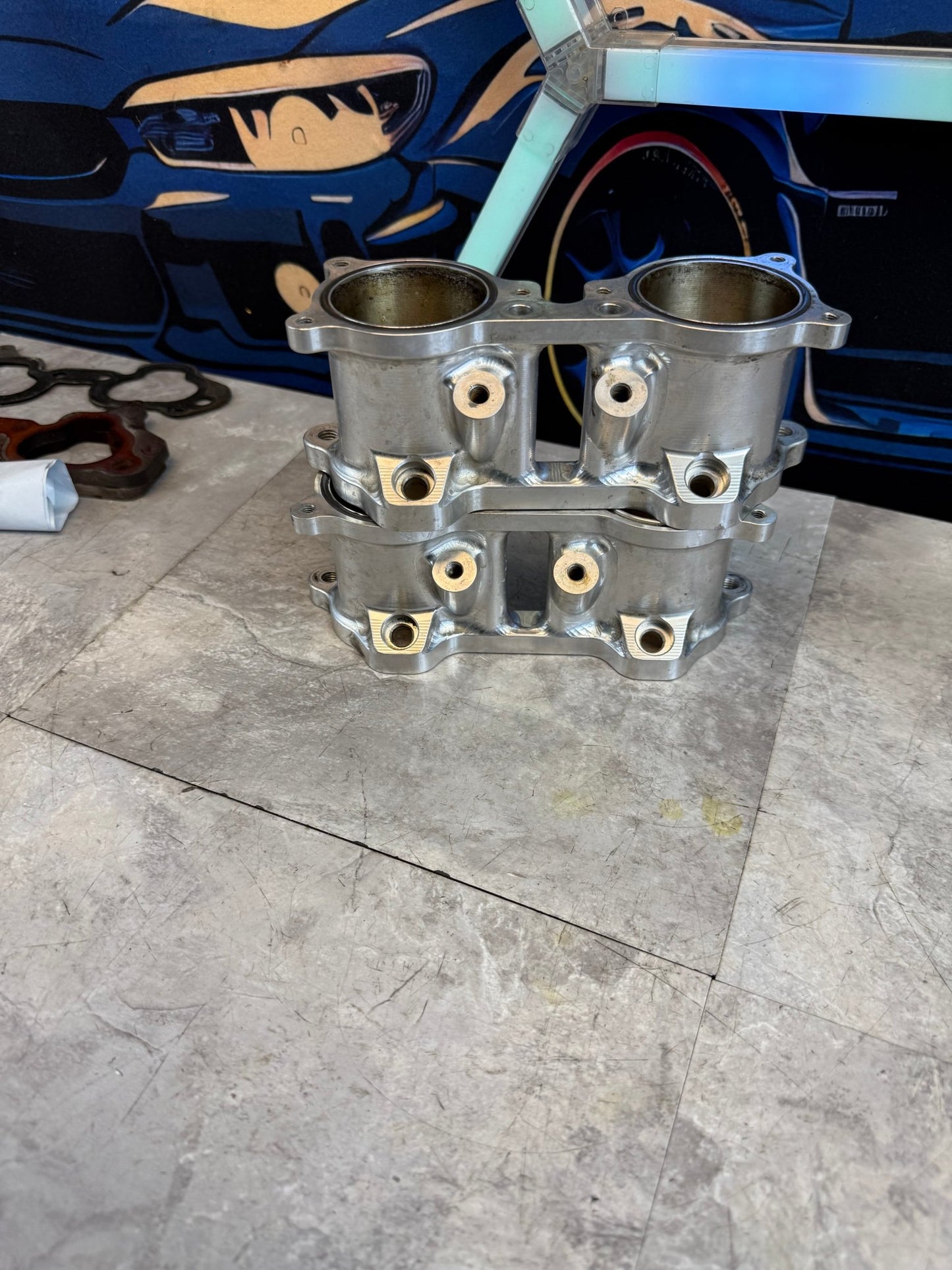 2004-2006  STi Process West Billet TGV Delete Kit Top Feed Hardware w/ spacers 02-07 wrx