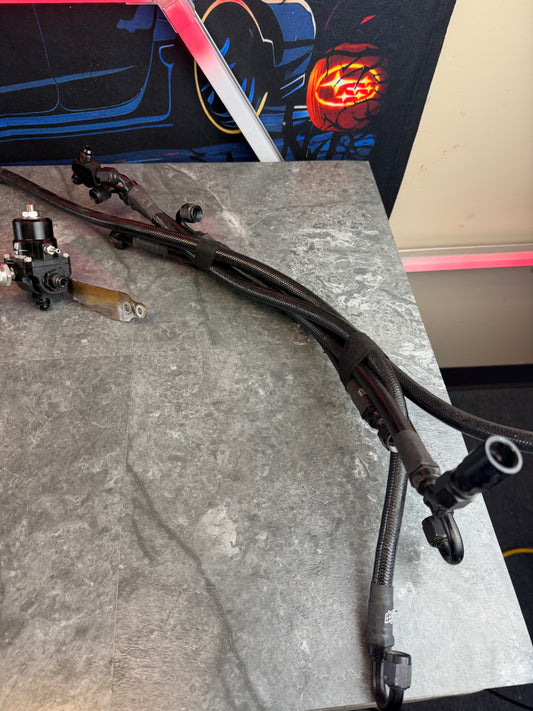 fuel kit for 08-21 Subaru STi 08-14 wrx IAG e85 fuel lines , IAG rails , Cobb flex fuel kit & areomotive regulator