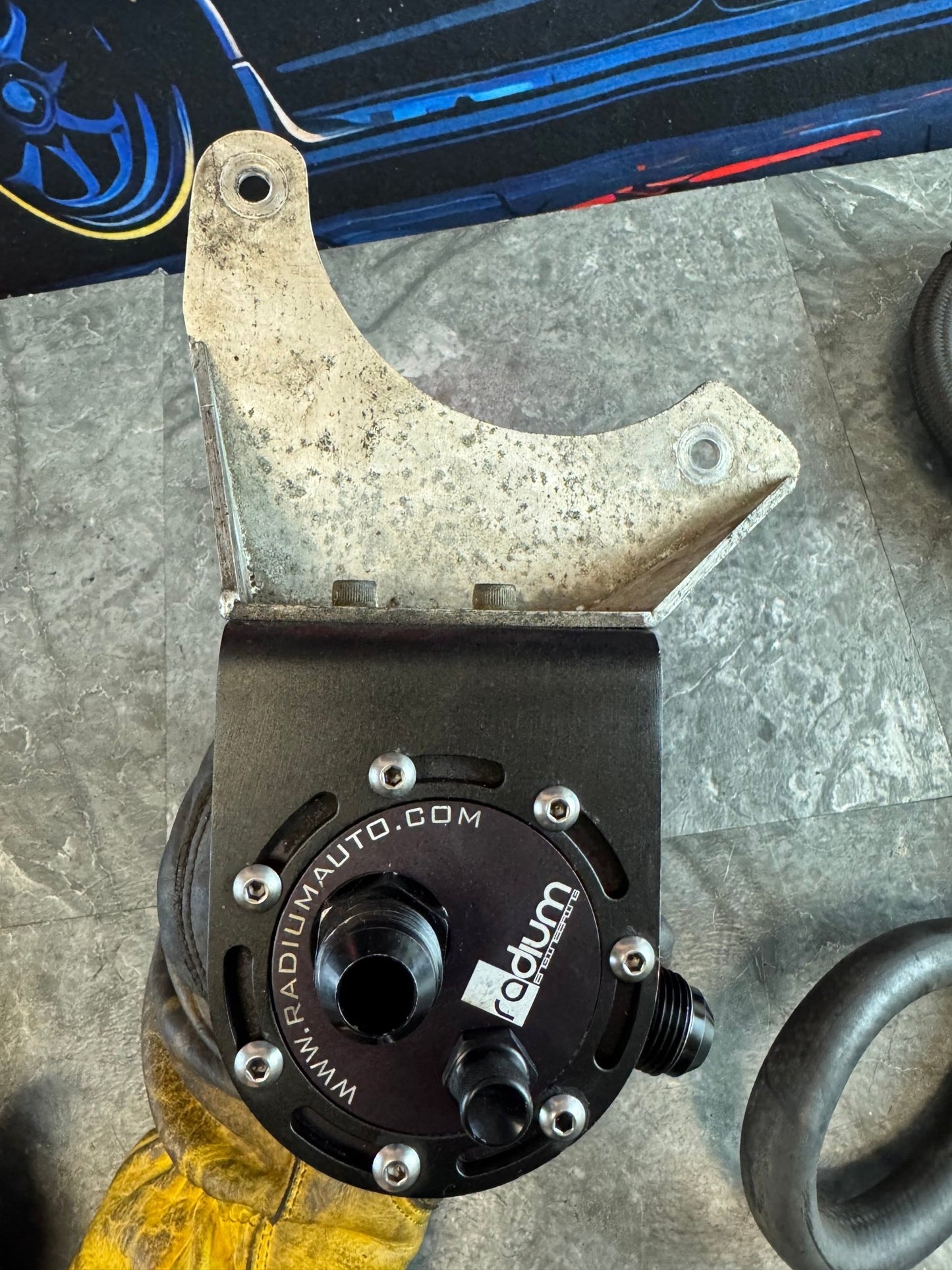 2004-2021 Subaru WRX STi Radium Engineering Oil Catch Can Setup Single Can Radium