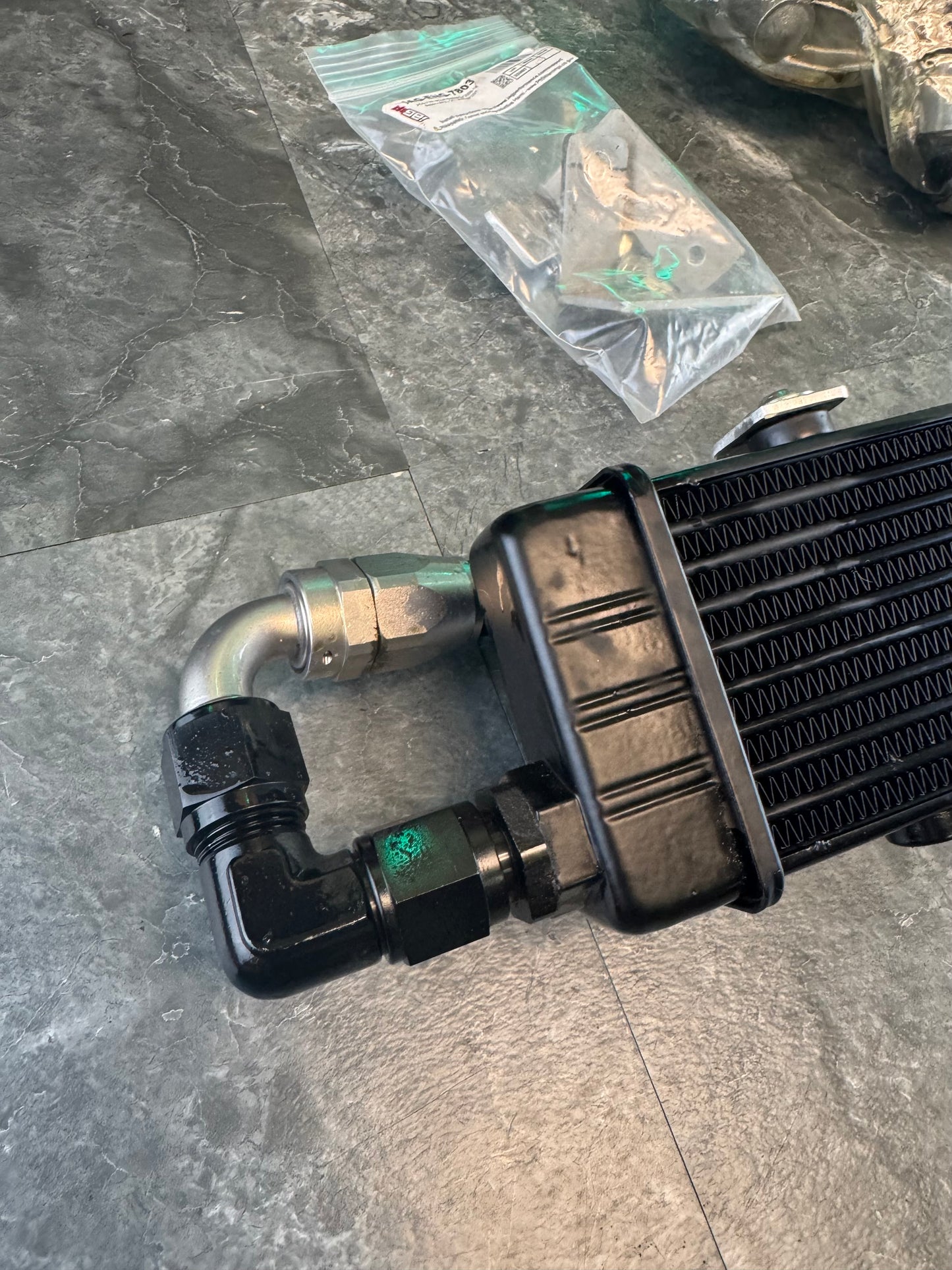 2015-2021 Subaru WRX STi Setrab Oil Cooler Kit Sandwich Plate And Brackets