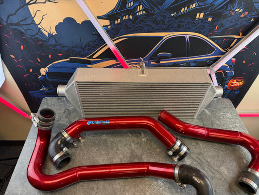 ETS FMIC kit 2015 - 2021 Subaru STi 4” w/ candy painted pipes ( for use with rotated bw & PW street manifold )