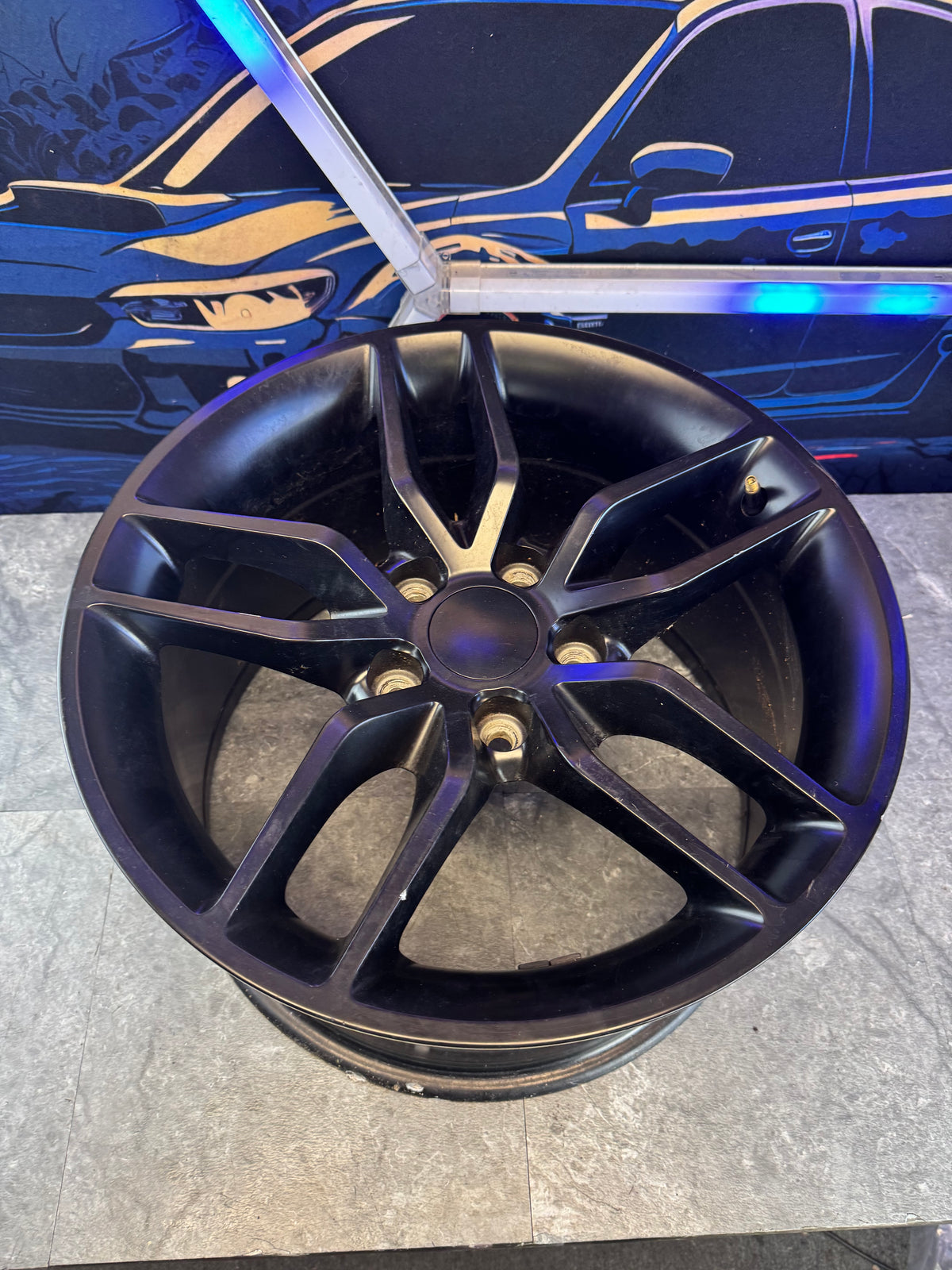 Aftermarket OE CV27 C7 Corvette Stingray Style Wheels Set Of 4 17x9.5 +54 5x120.65