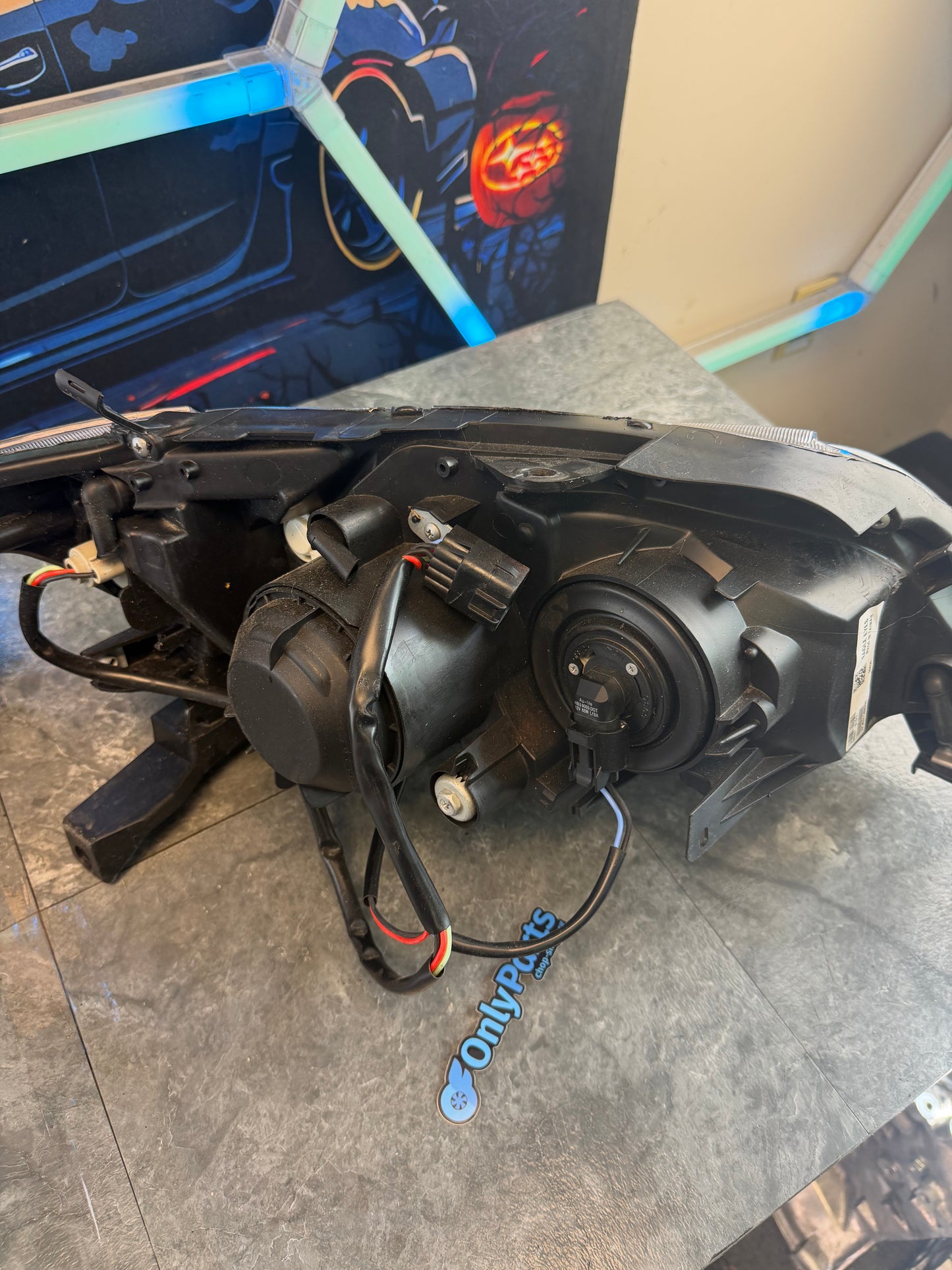 EAGLE EYE aftermarket head lights headlights 2008 Subaru STi halogen pair blacked out