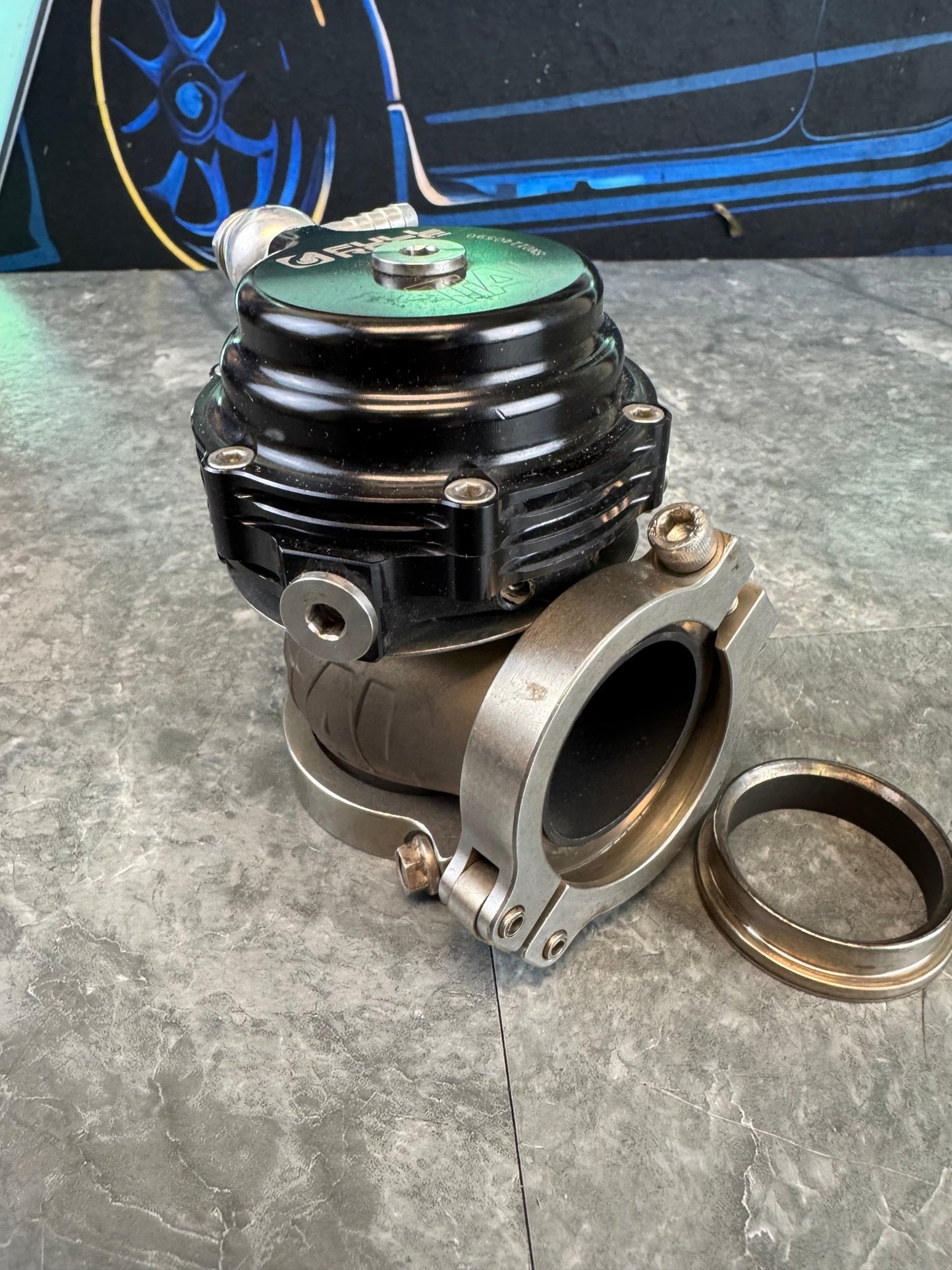 2002-2007 Subaru WRX / 2004-2021 Subaru STi Tial FULLRACE 38mm External Wastegate With Fire Ring And Clamps Kit