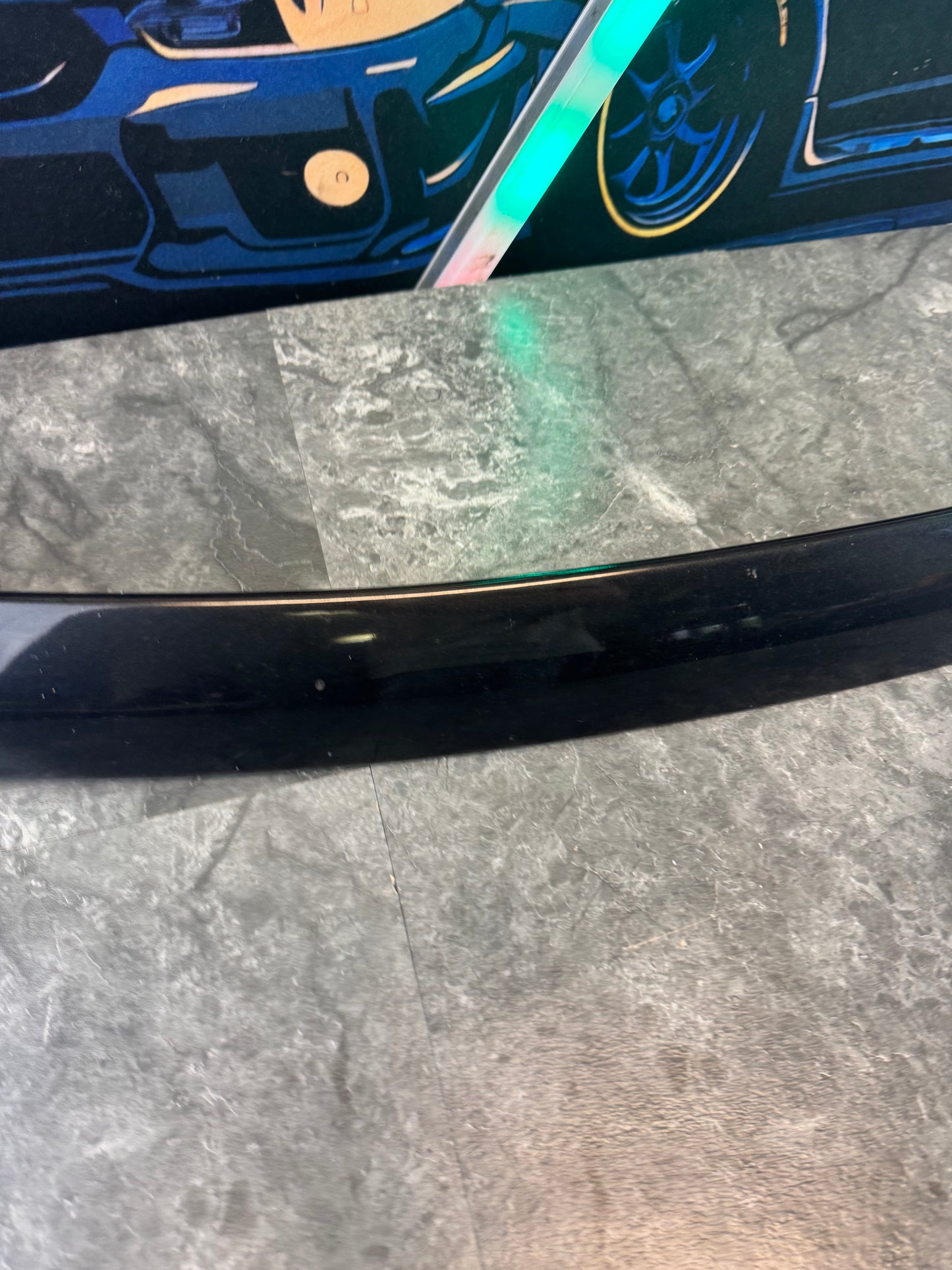 2006-2007 Subaru WRX STi OEM Rear Roof Spoiler Wing Center Spoiler Assembly