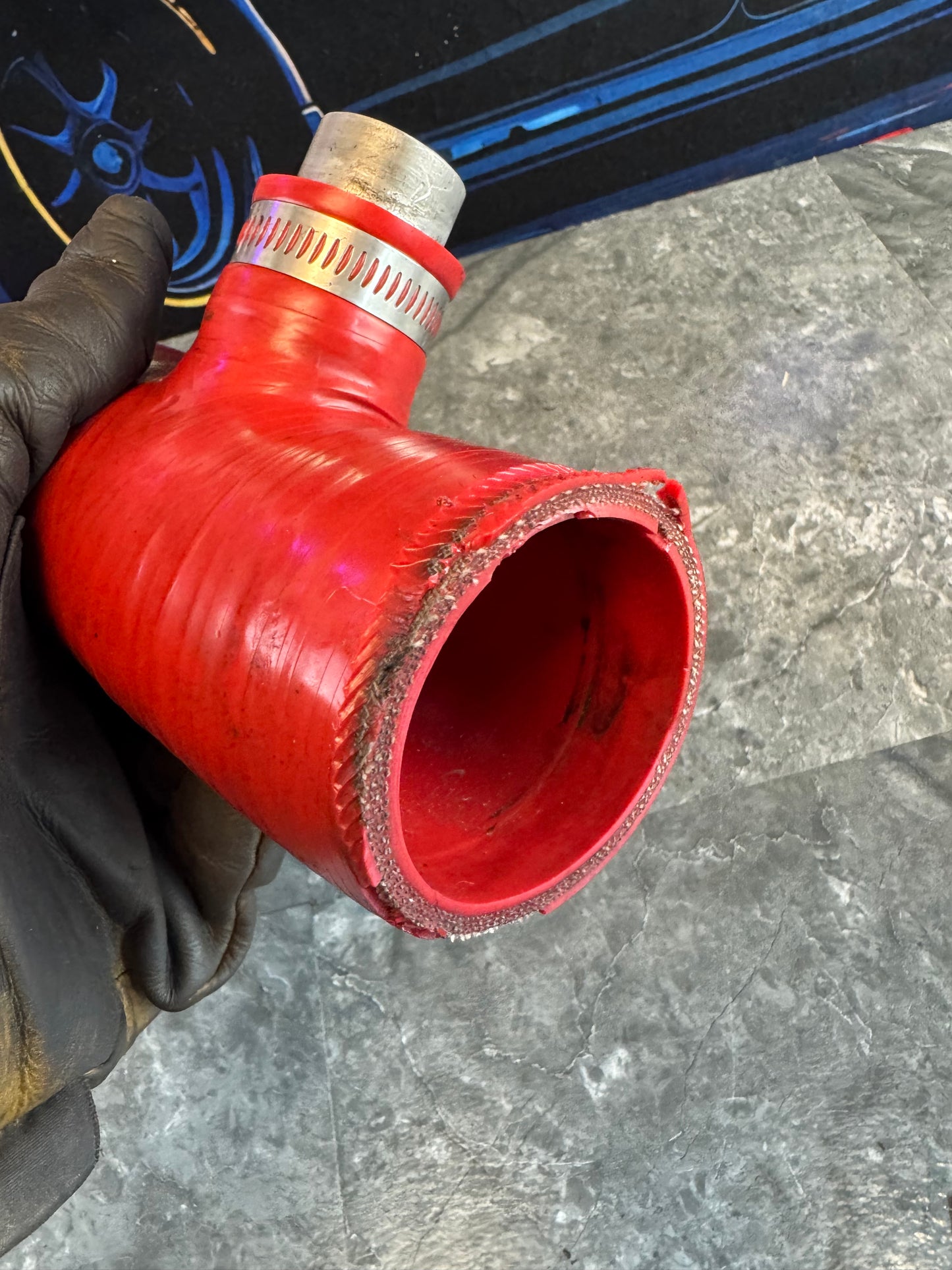 2002-2007 Subaru WRX 2004-2021 Subaru STi Aftermarket Red Silicone Turbo Inlet Red