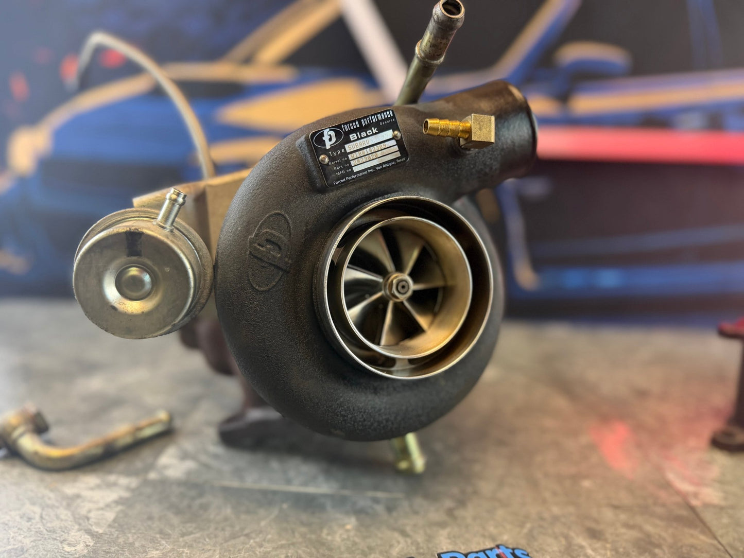 FP black HTZ 84 billet stock location turbo Subaru STi & wrx journal bearing 10 cm IWG 3.25 “