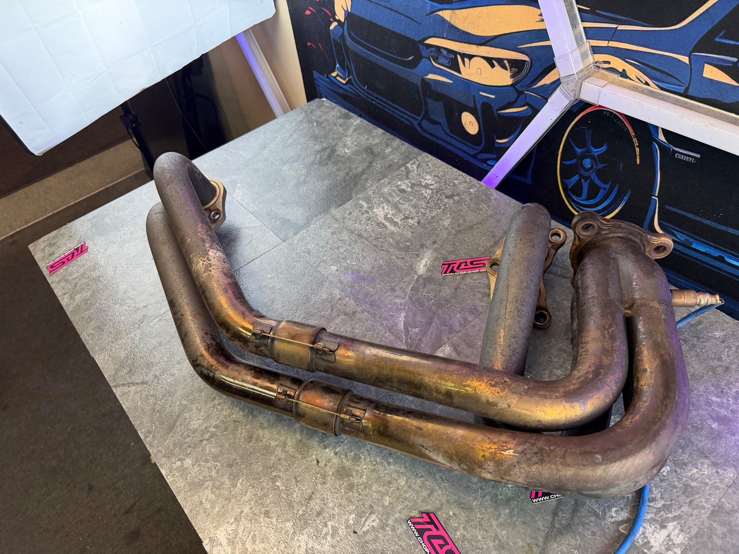 TOMEI UELH unequal length header 3 bolt SUBARU STi & WRX EJ257 EJ255 turbo exhaust manifold