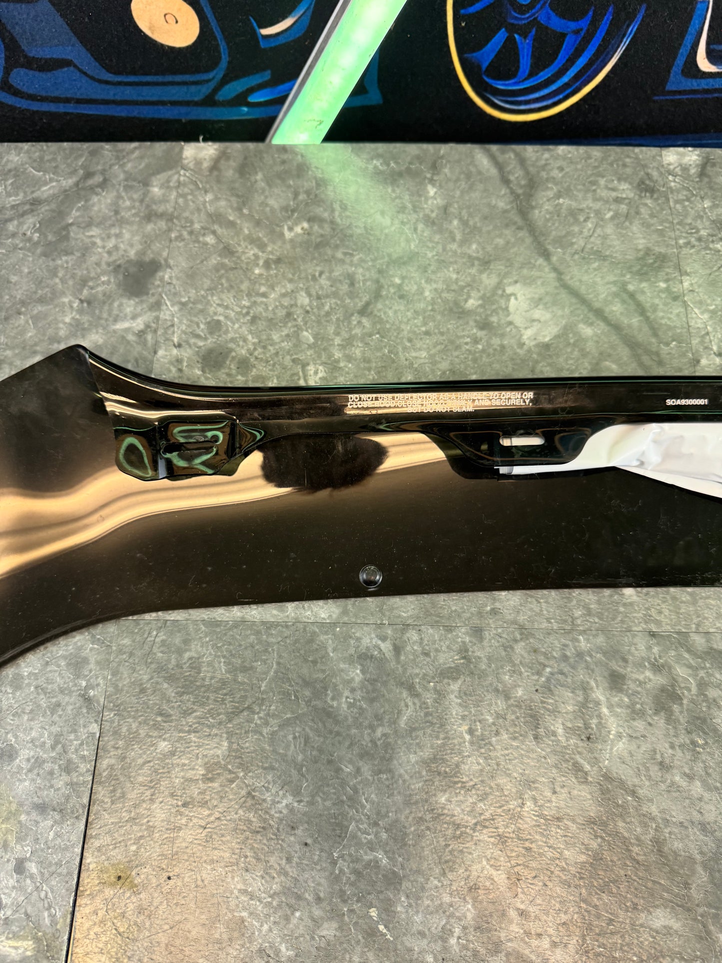 2004-2005 Subaru WRX STi OEM Acrylic Hood Deflector Bug Shield Trim Assembly