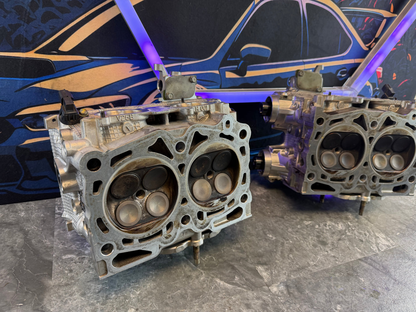 IAG “ race “ SAVCS cylinder heads Subaru STi & wrx GSC S2 cams, CNC port & polish + 1 MM valves , 14 MM drilled