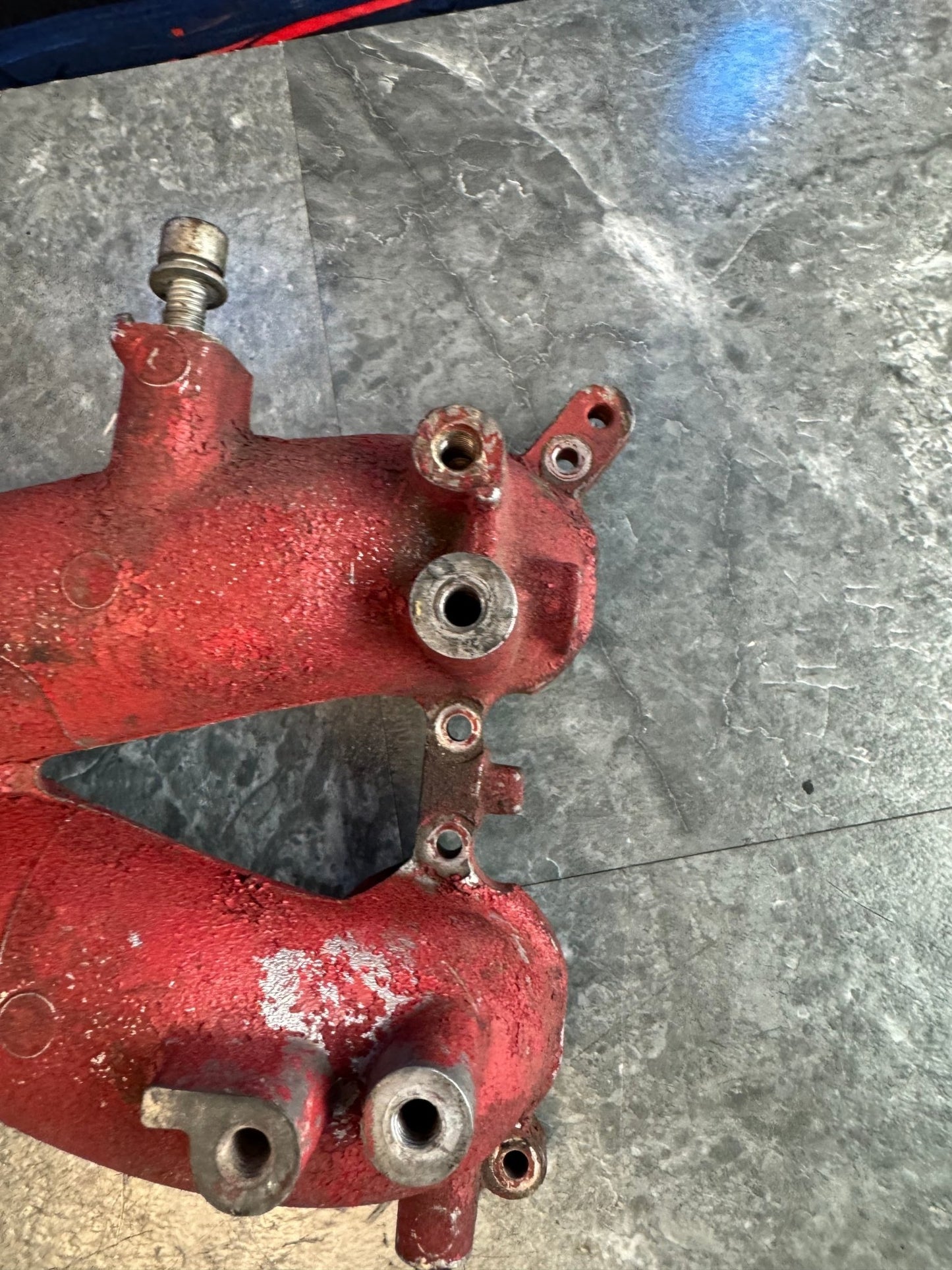 2004-2007 Subaru Impreza WRX STi OEM Intake Manifold Assembly Red