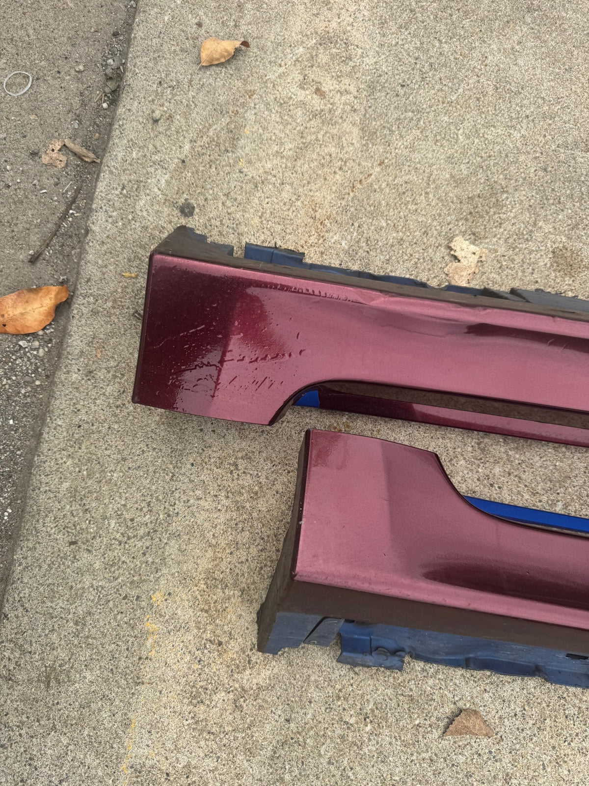 2011-2014 Subaru WRX / 2008-2014 Subaru WRX STi Hatch OEM World Rally Blue WRB Side Skirts Assembly Wrapped