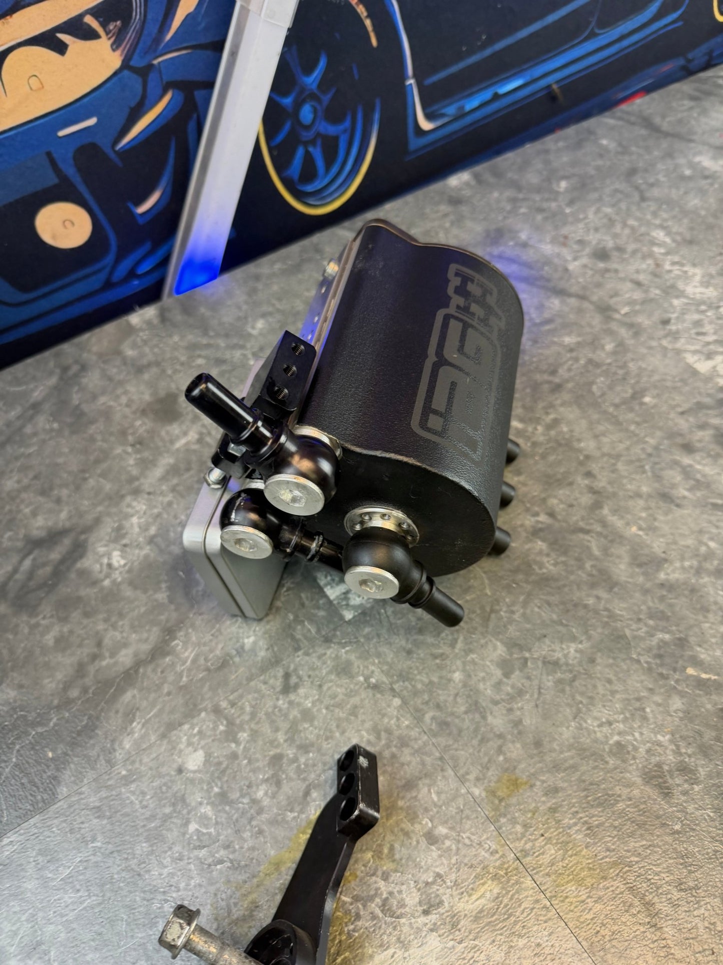 IAG AOS air oil separator SUBARU STI V3 “ comp “ competition 2008 - 2021 EJ257 ( FMIC & ROTATED )