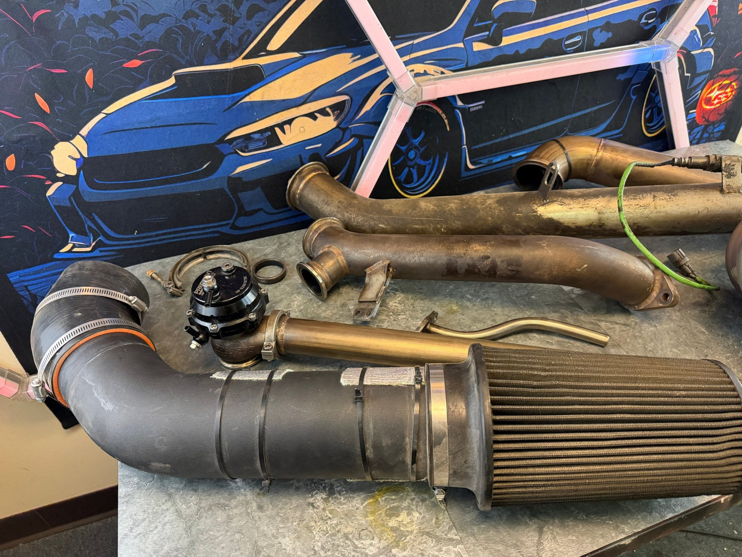 ETS rotated turbo kit Subaru STi VA ej257 2015 -2021 extreme turbo systems PTE 6466 BB tial MVR EWG