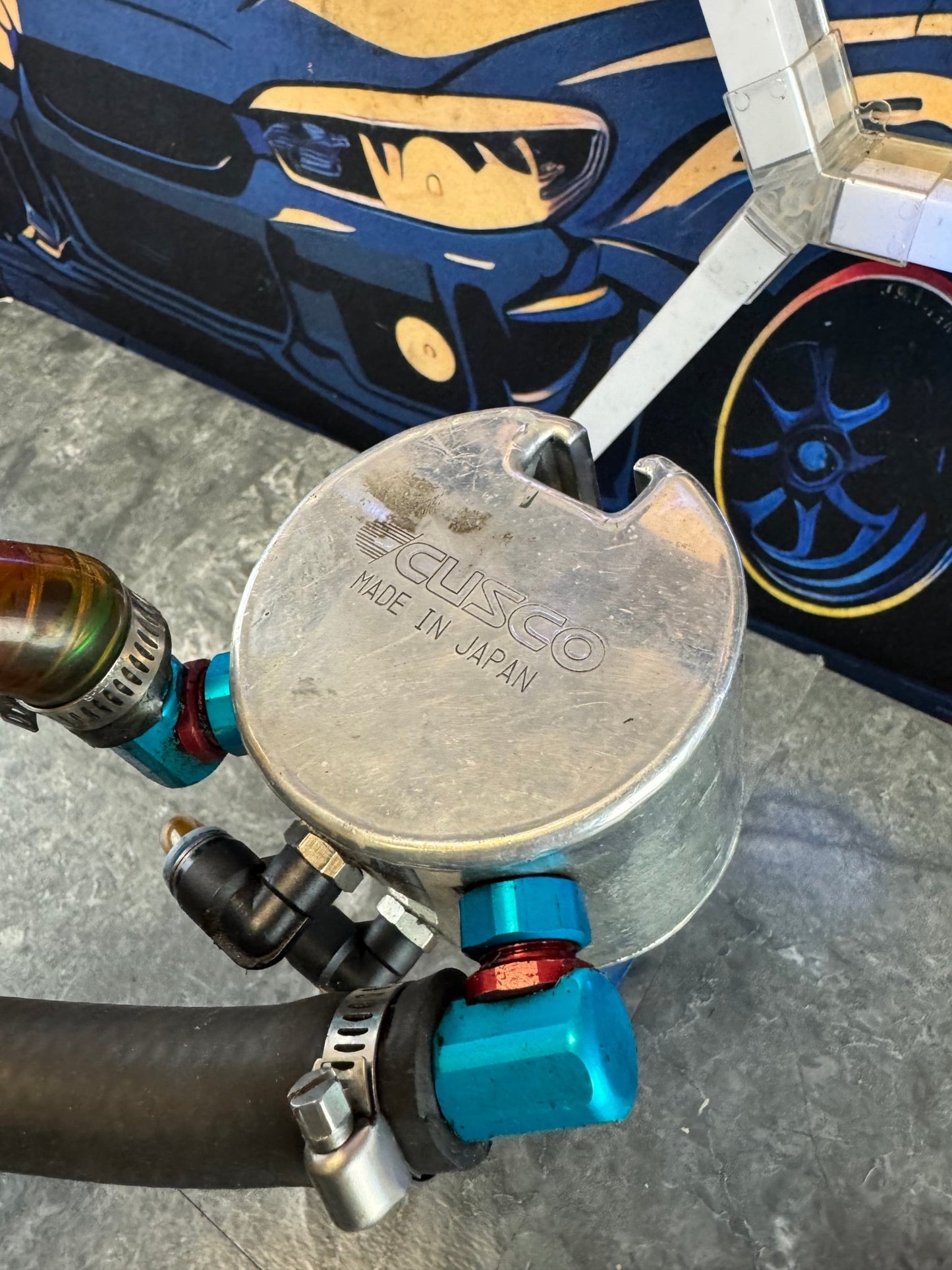 2002-2005 Subaru WRX STi Cusco Oil Catch Can Round Type