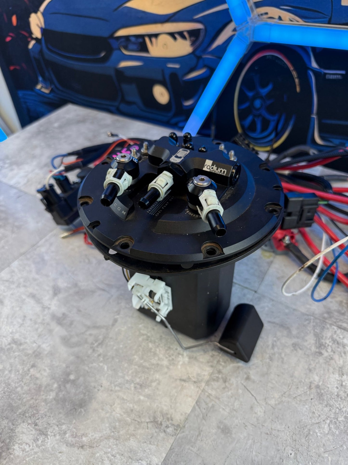 RADIUM engineering fuel pump hanger basket 15-21 Subaru STi w/ walbro 450 pump & I wire wiring kit