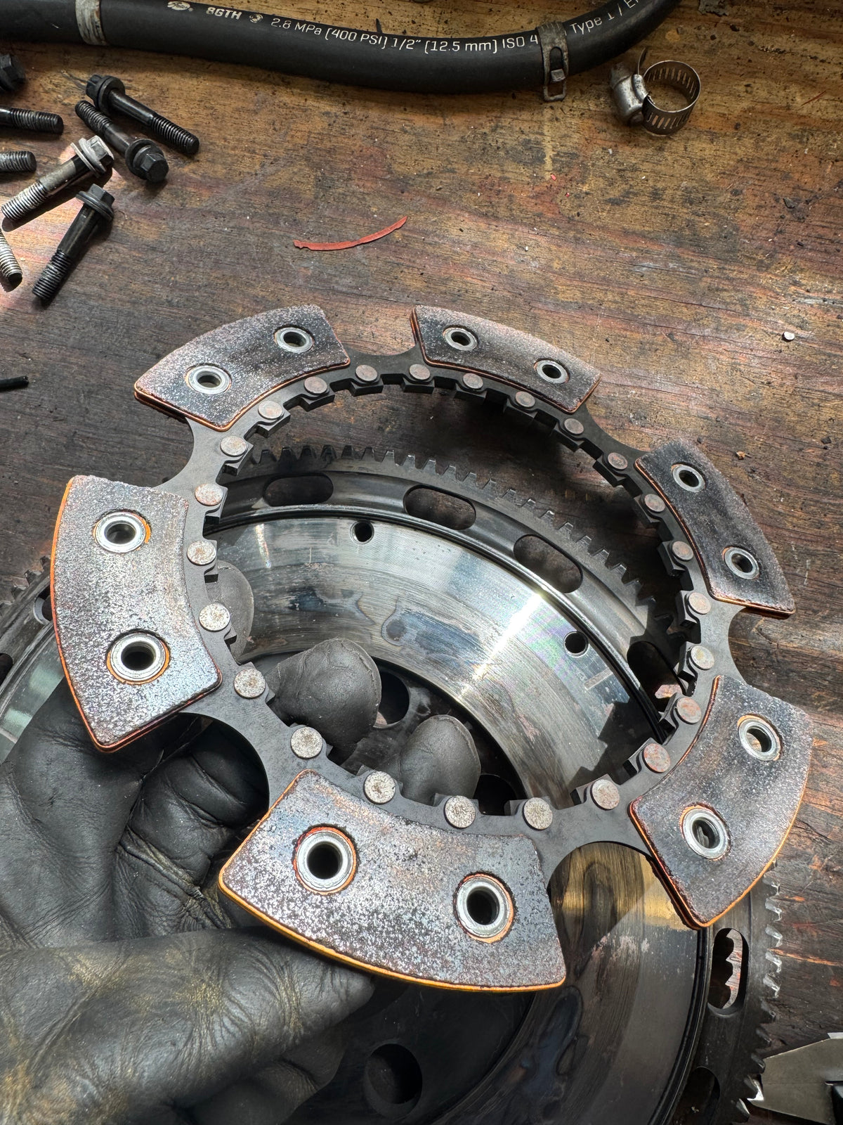 2004-2021 Subaru WRX STi ACT Mod-Twin 225 Extreme 6-Puck Sprung Street Clutch Kit Organic Disk With Monolock Collar