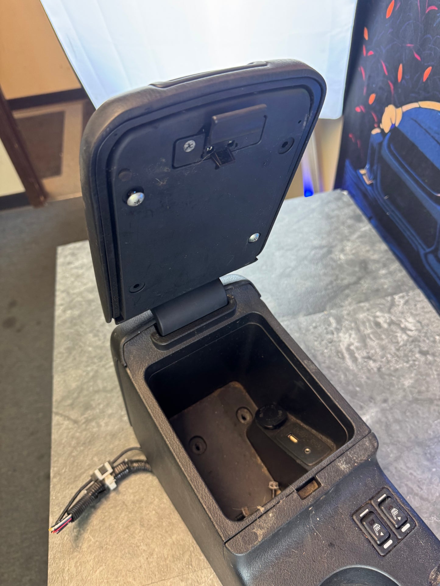 2008-2014 Subaru Impreza WRX STi OEM Center Console Assembly Storage Compartment Cup Holder Trim
